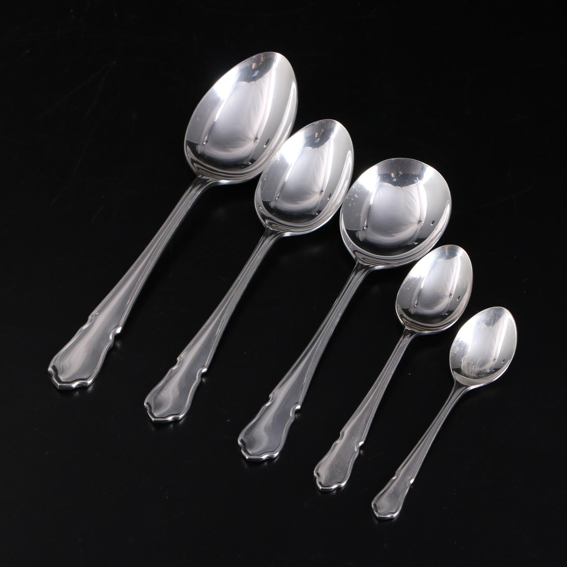 John Osborne of Sheffield England Silver Plate Flatware Set with Chest