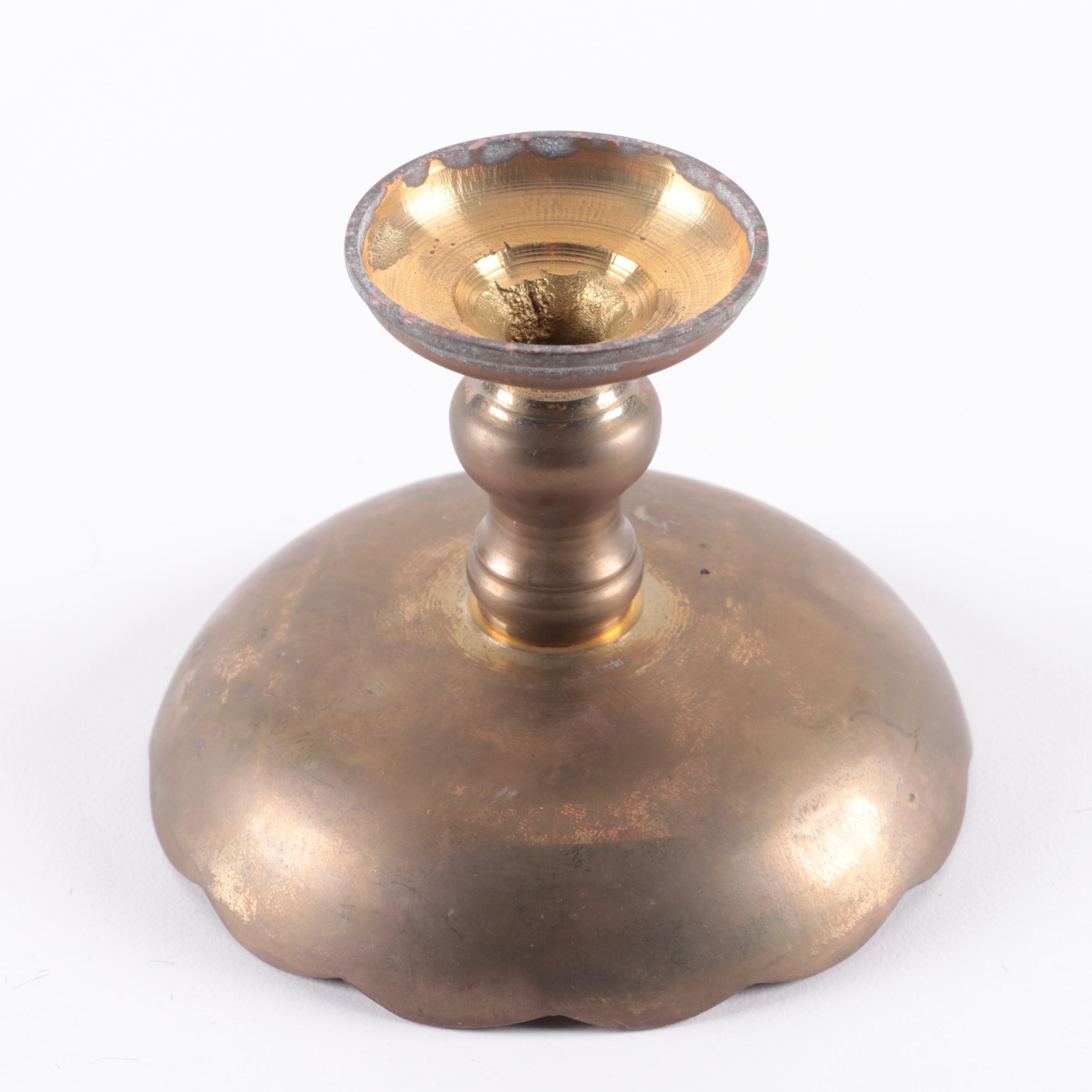 Burmese Opium Knife, Brass Pedestal Compote, Hand Tools, More, Early/Mid 20th C.