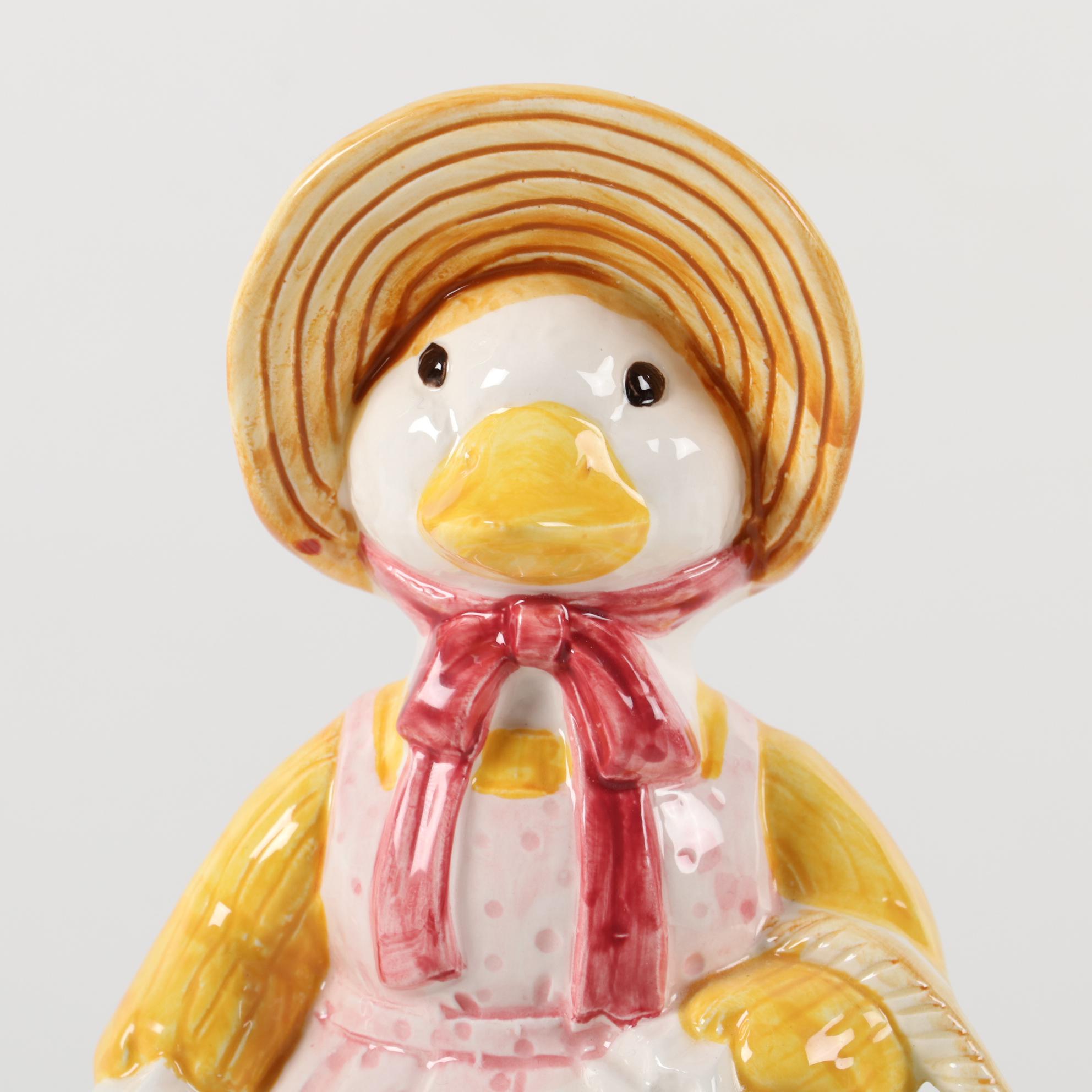 Sankyo Hand-Painted Duck Music Box