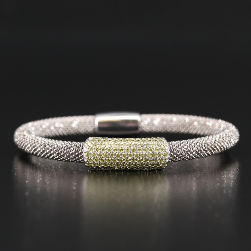 Sterling Silver Cubic Zirconia Bracelet