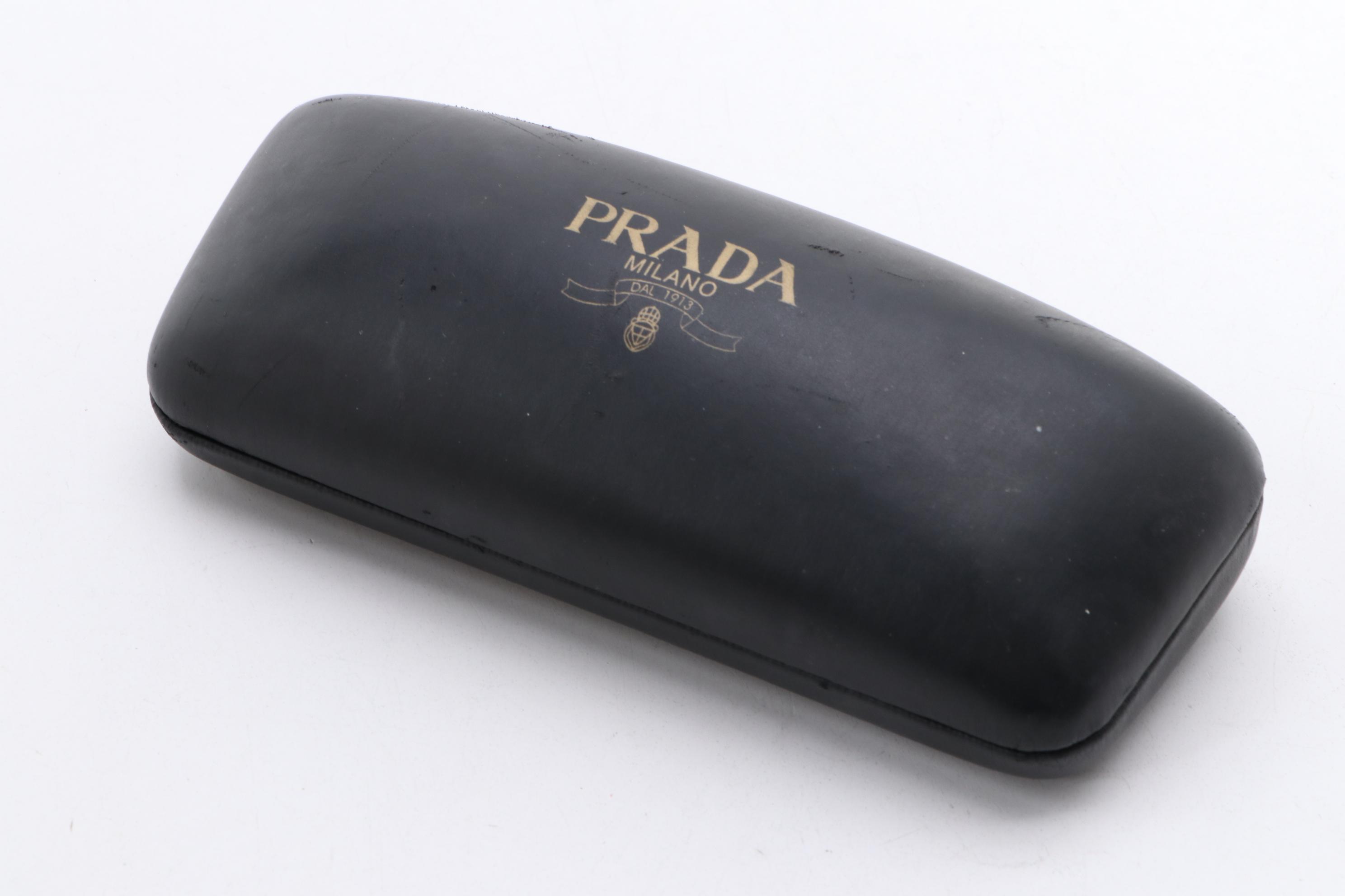 Men's Prada SPR 10C Beige Oval Sunglasses, 1990s