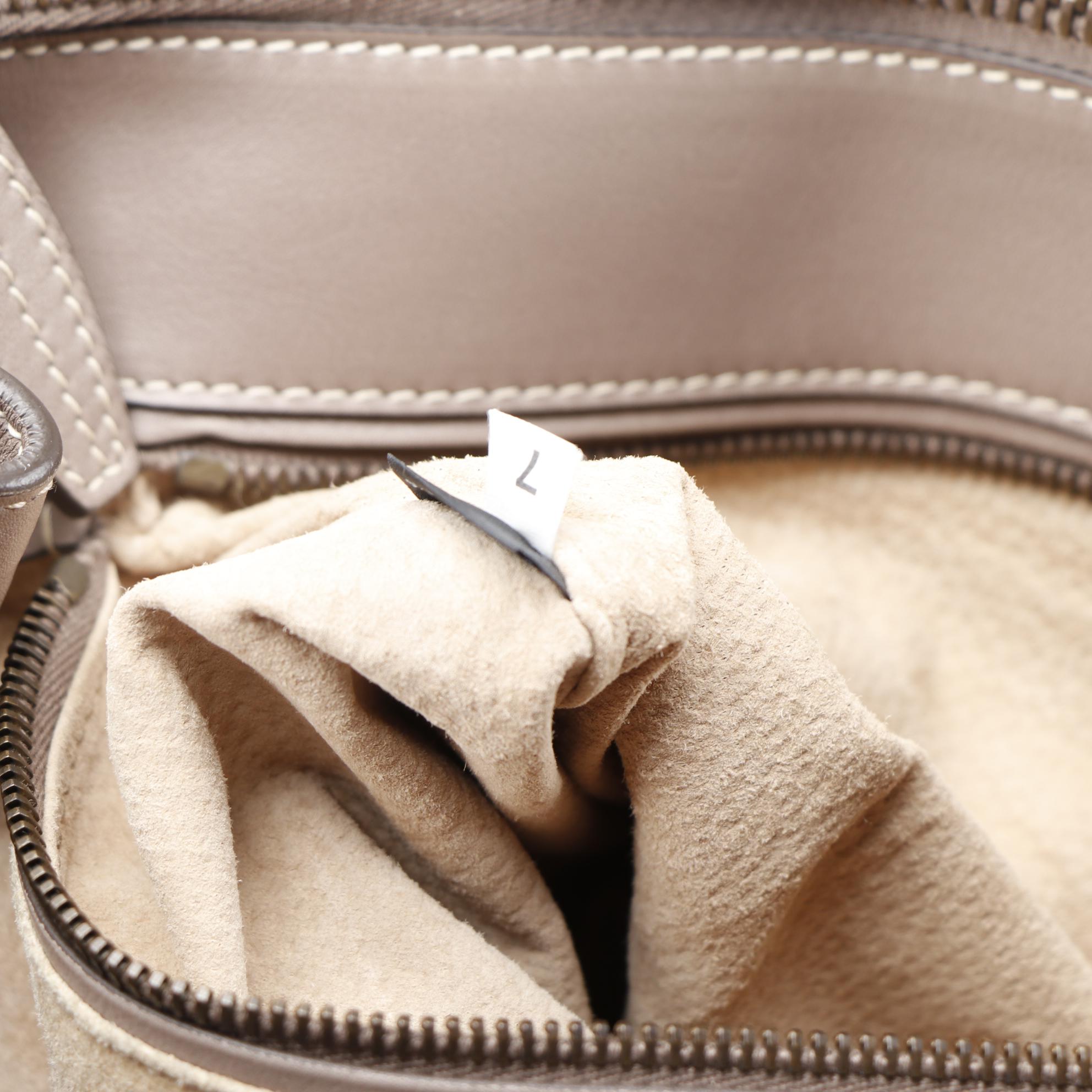 Prada City Calf Tote in Argilla Calfskin Leather with Detachable Strap