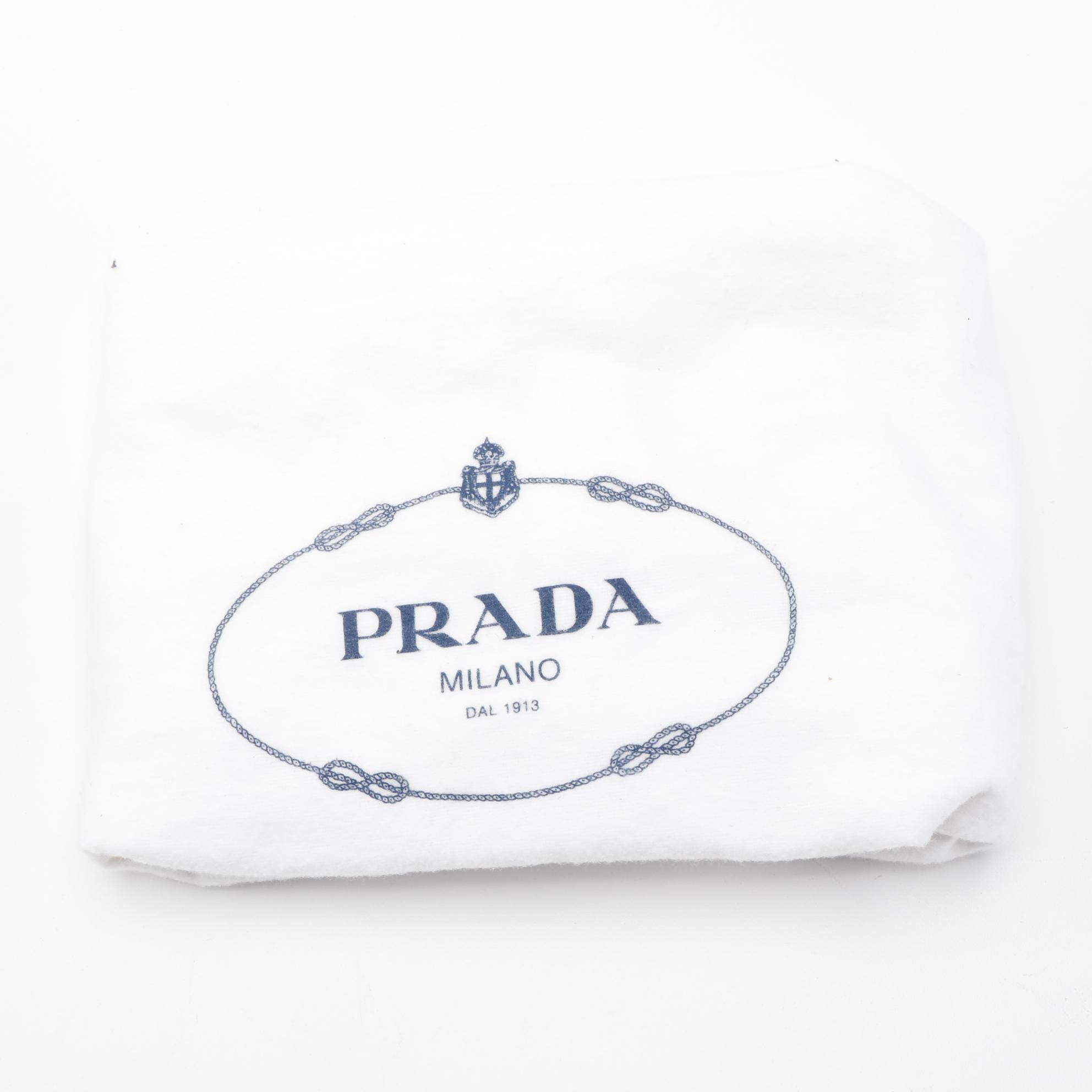 Prada City Calf Tote in Argilla Calfskin Leather with Detachable Strap