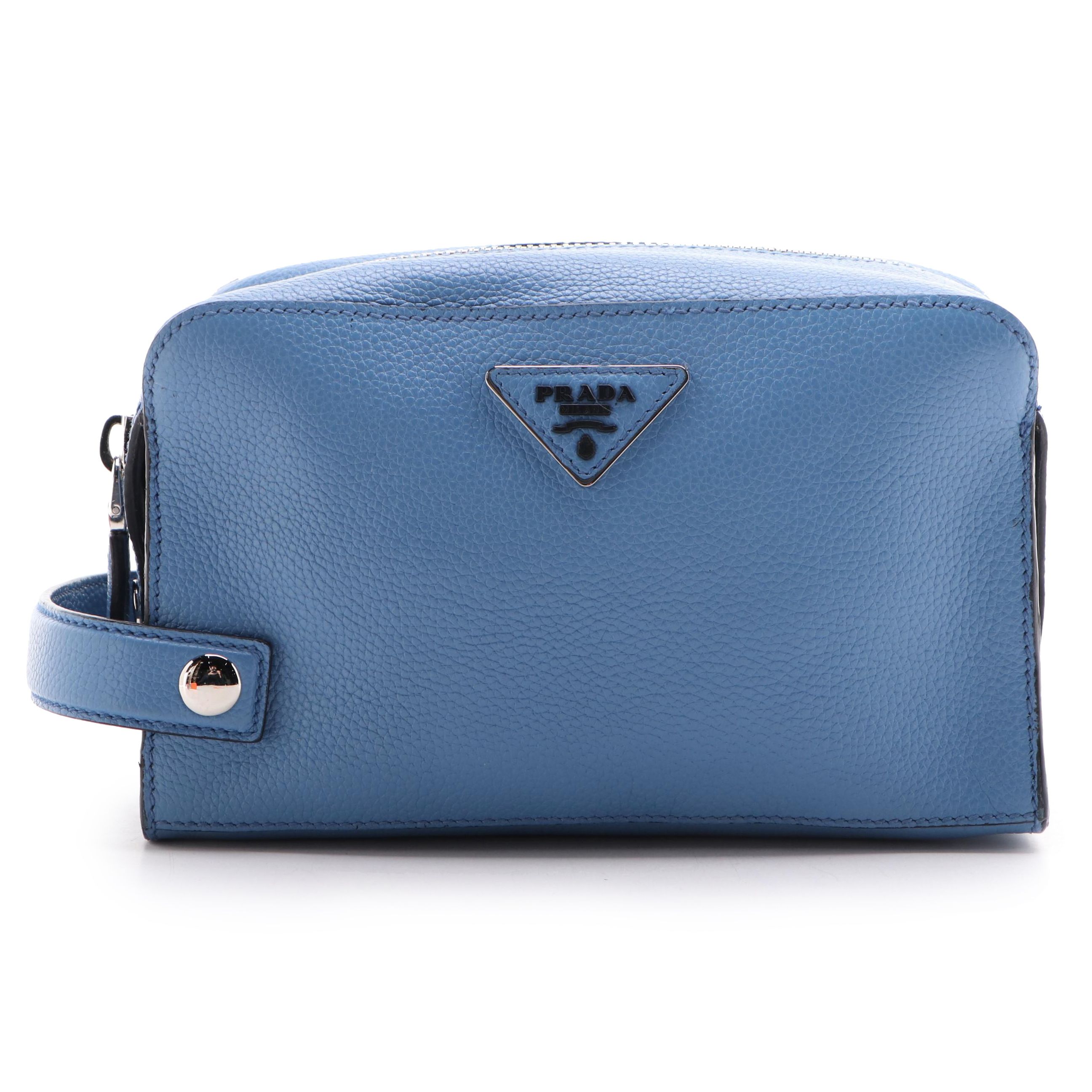 Prada Toiletry Pouch in Mare Grained Leather