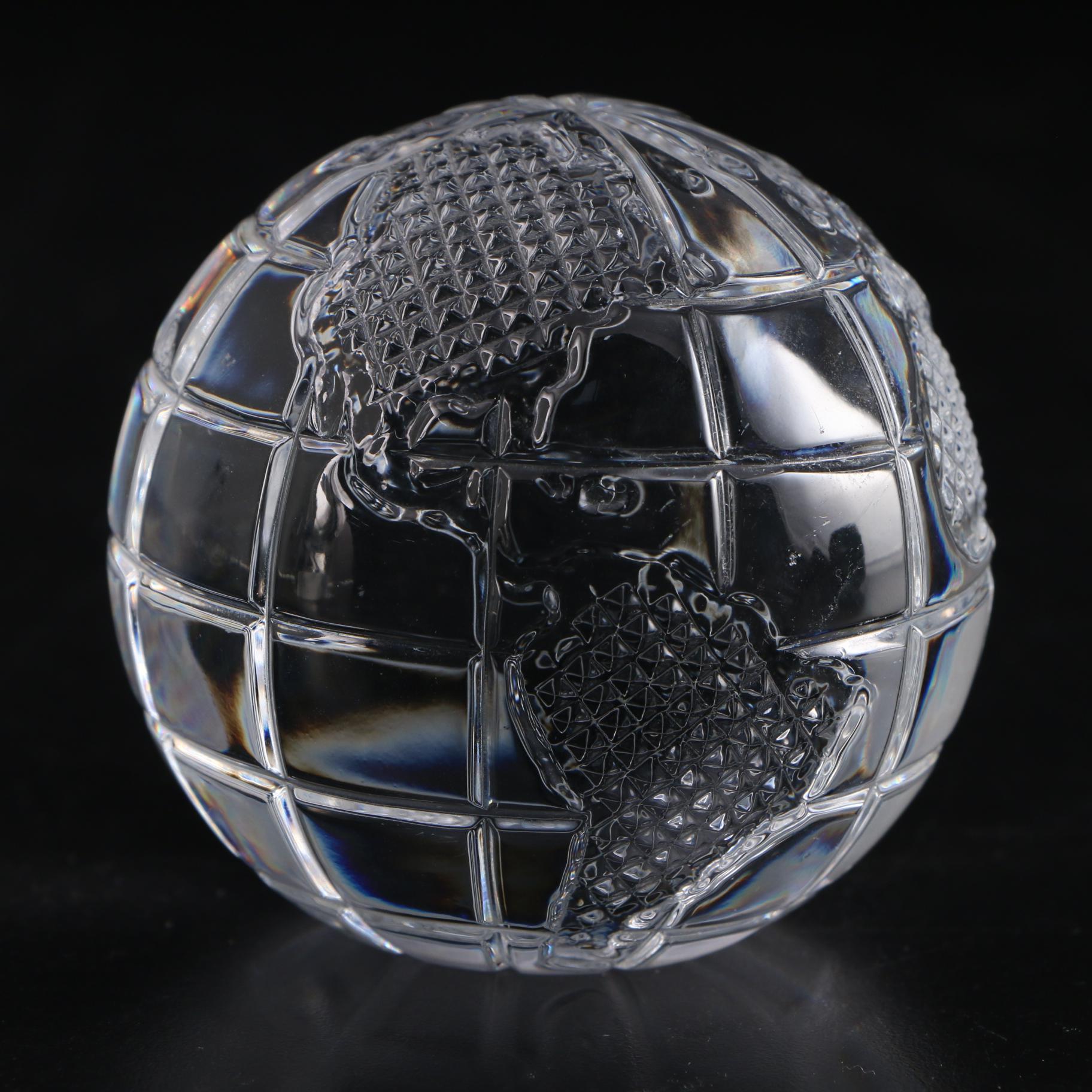 Waterford Crystal Globe Paperweight