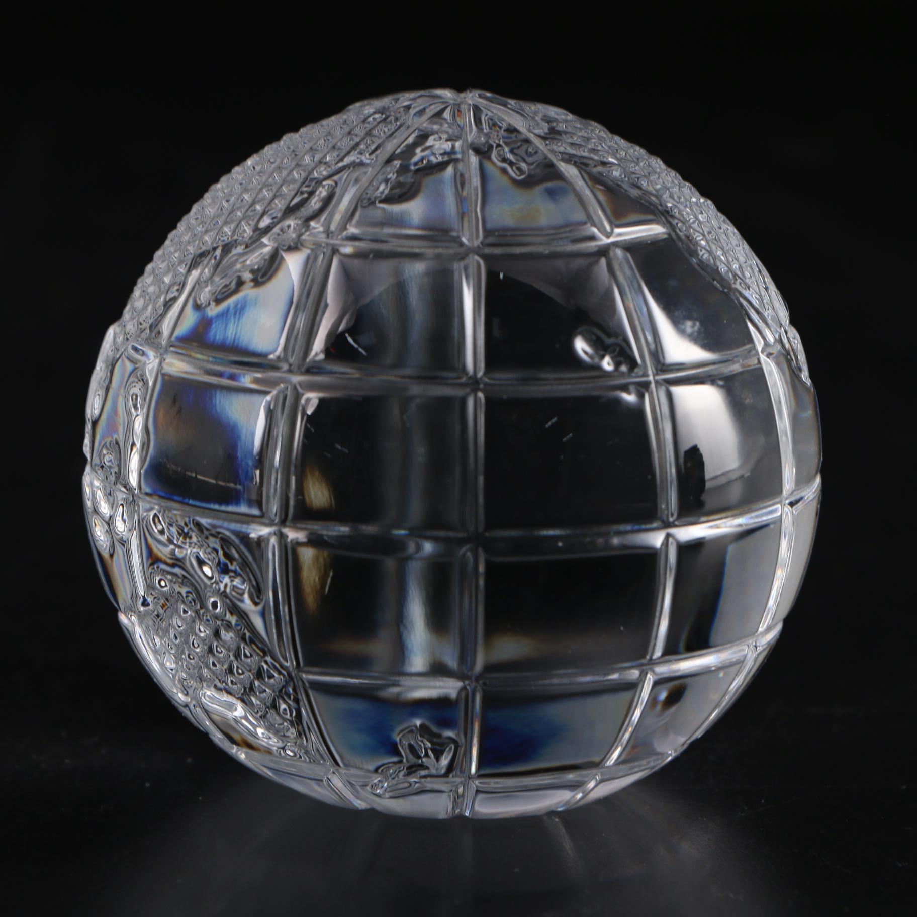 Waterford Crystal Globe Paperweight