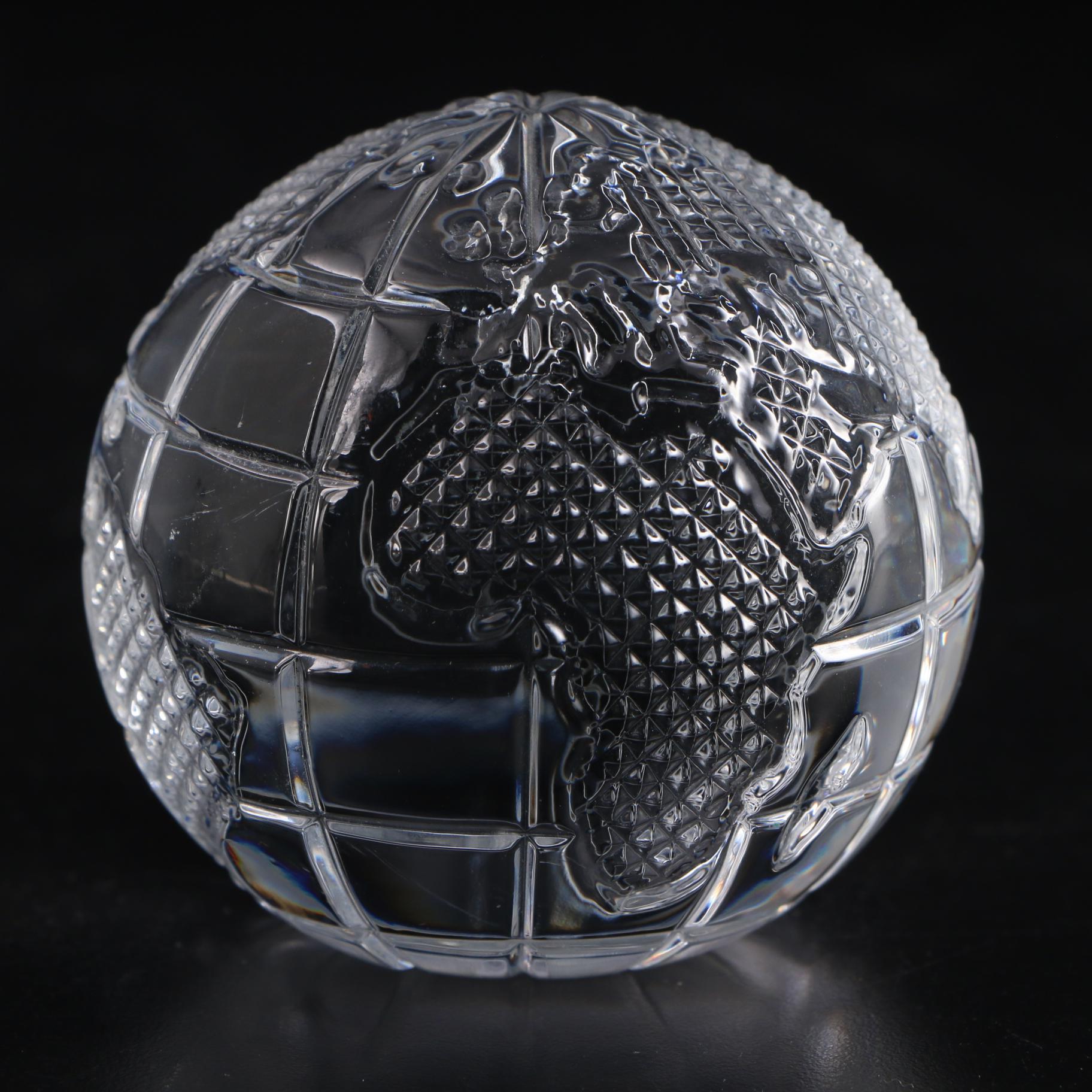 Waterford Crystal Globe Paperweight