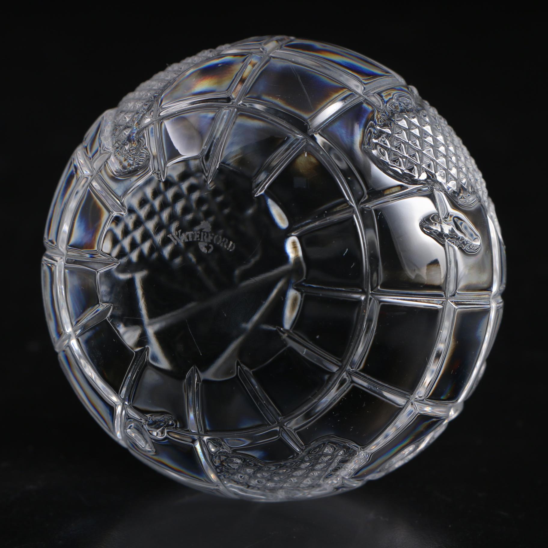 Waterford Crystal Globe Paperweight