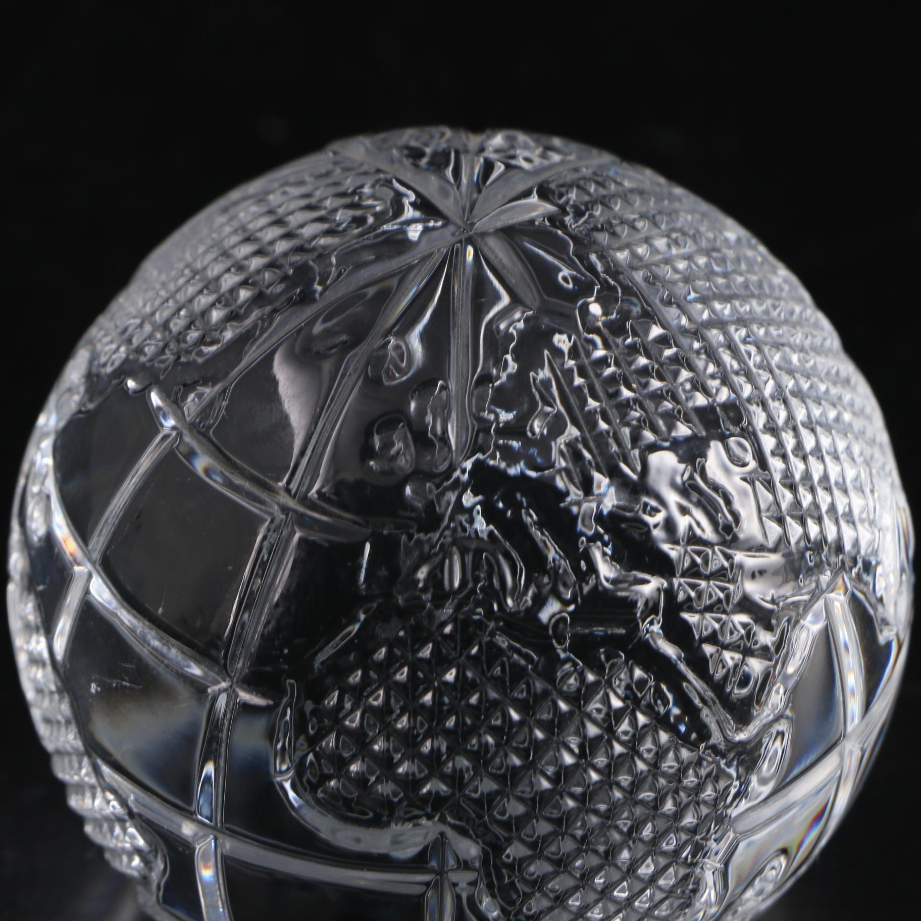 Waterford Crystal Globe Paperweight