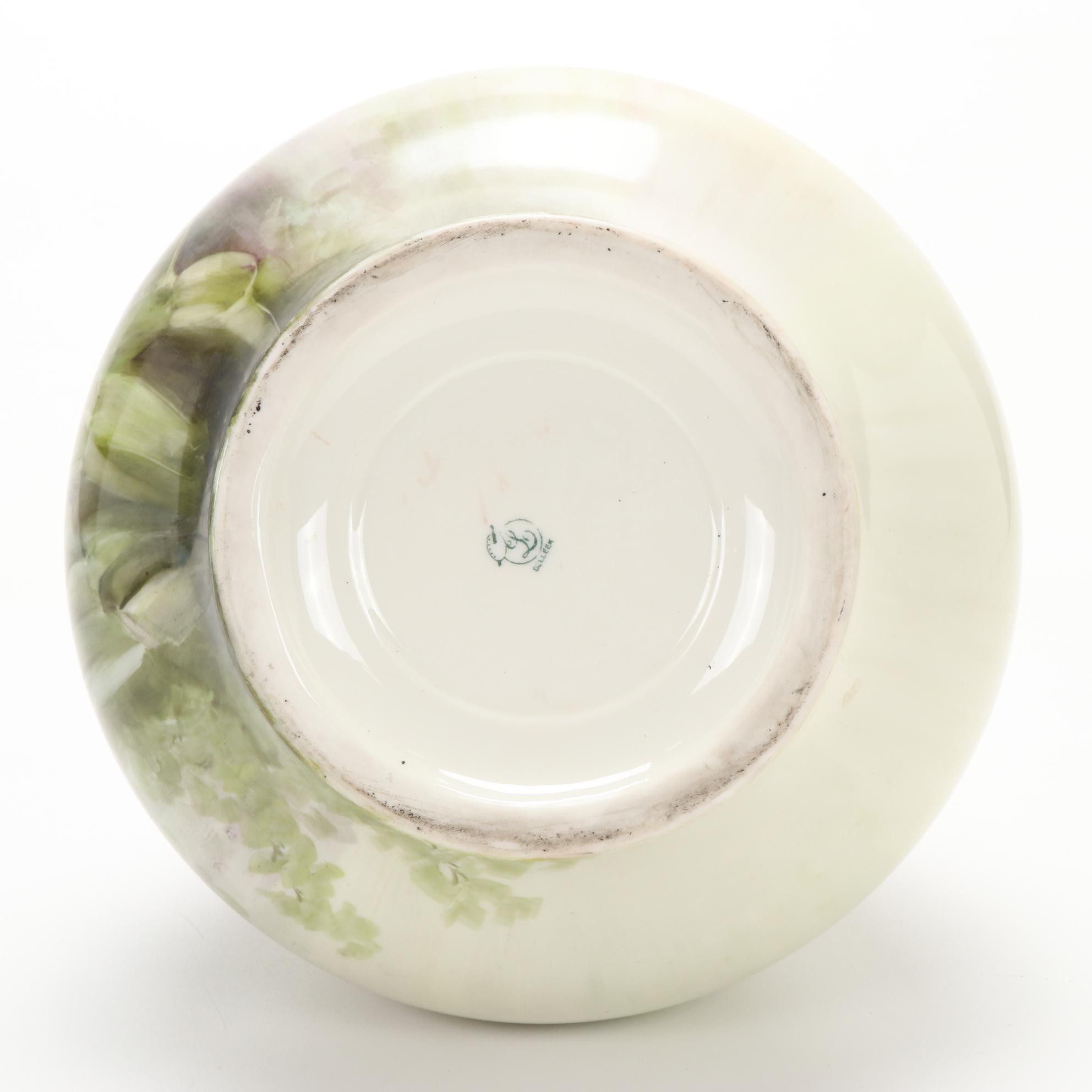 Belleek Hand Painted Porcelain Flower Vase