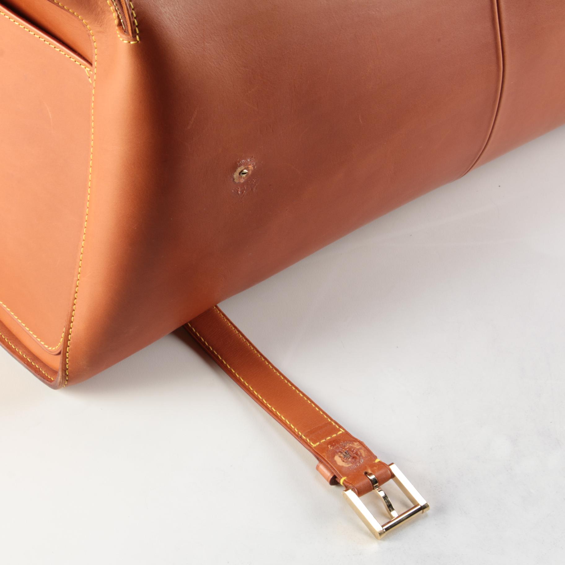 Louis Vuitton Nubie Weekender Bag in Contrast Stitched Brown Nomade Leather