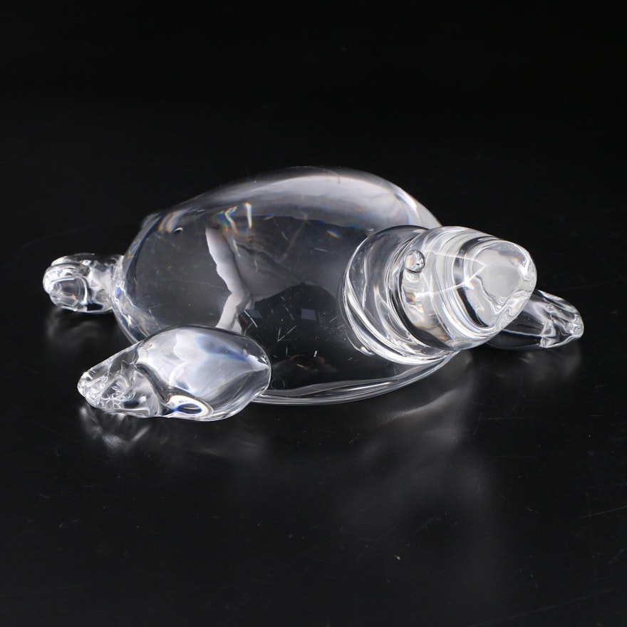Steuben "Great Turtle" Art Glass Figurine Designed by George Thompson