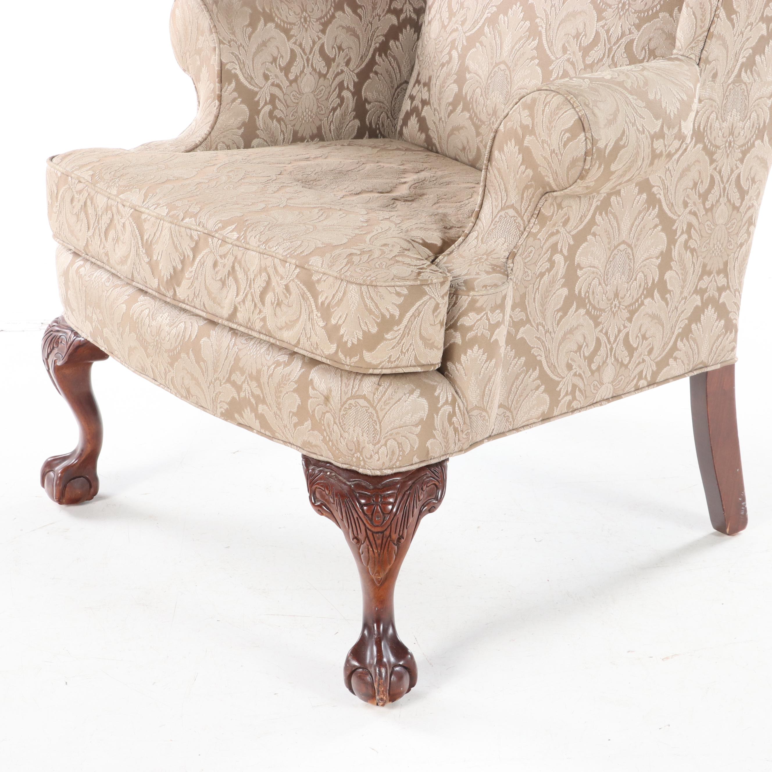 Fairfield Chippendale Style Wingback Armchair
