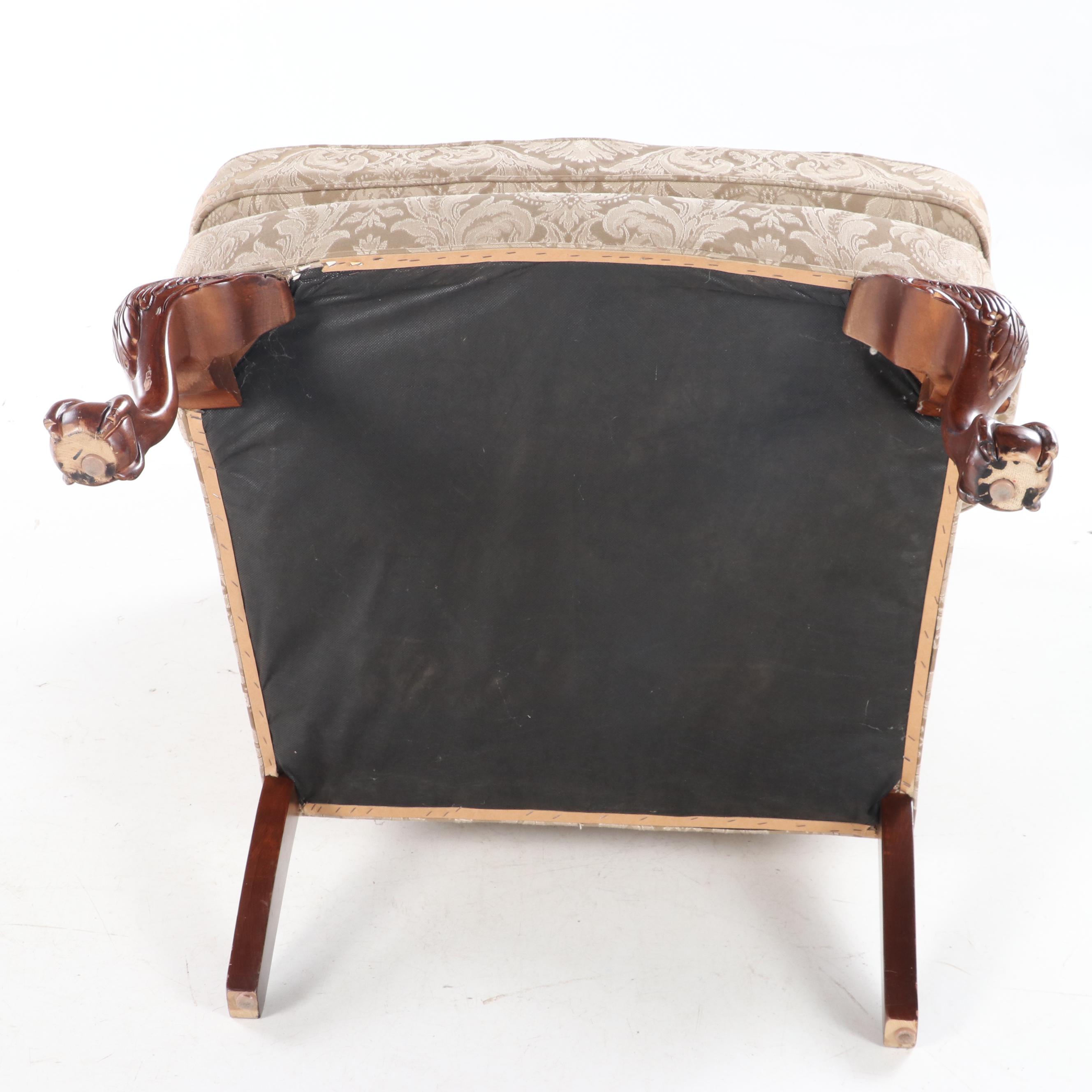 Fairfield Chippendale Style Wingback Armchair