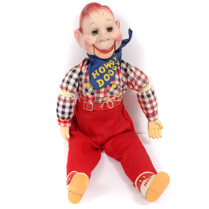 Howdy Doody Ventriloquist Doll, Mid-20th Century