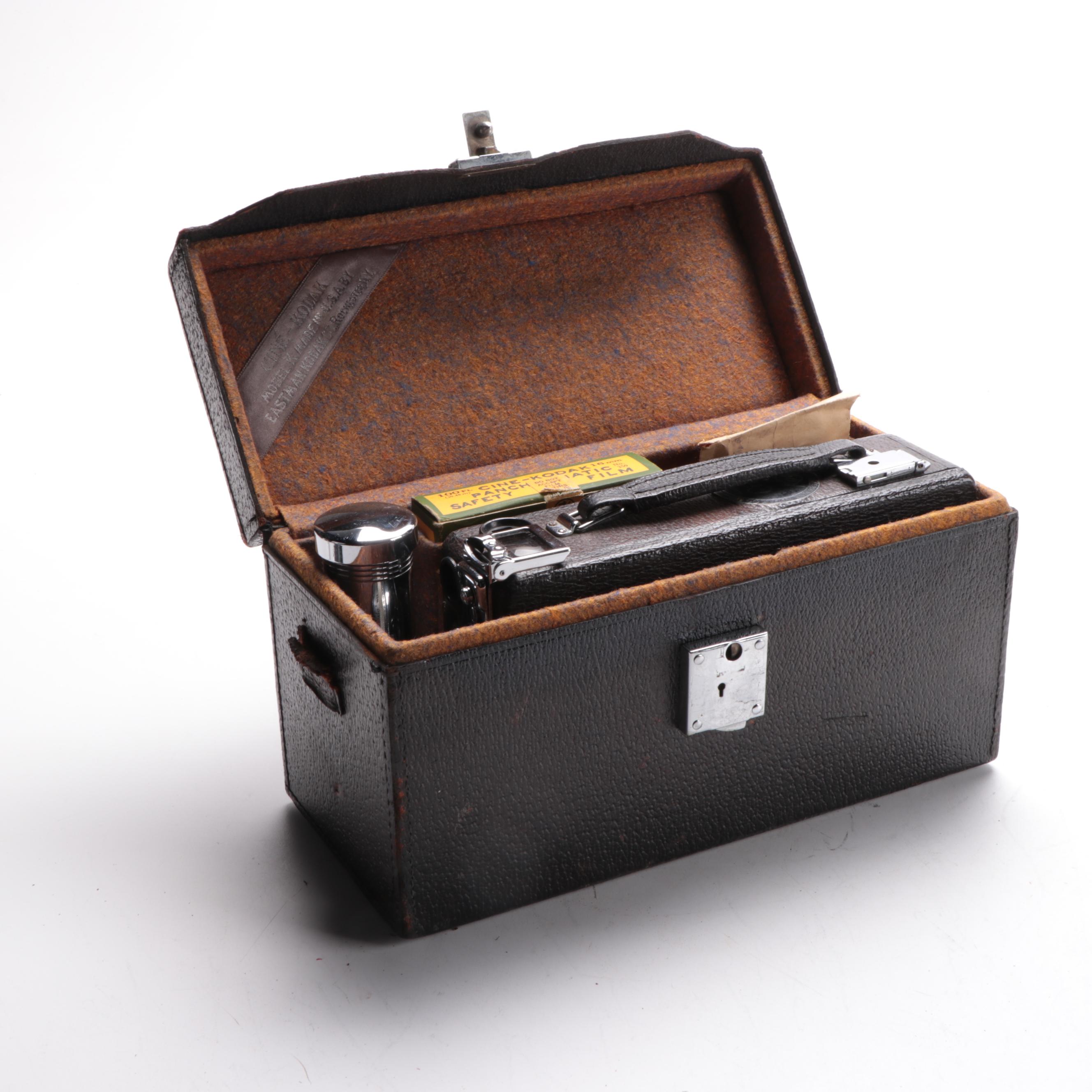 Ciné-Kodak Model K Movie Camera in Fitted Case