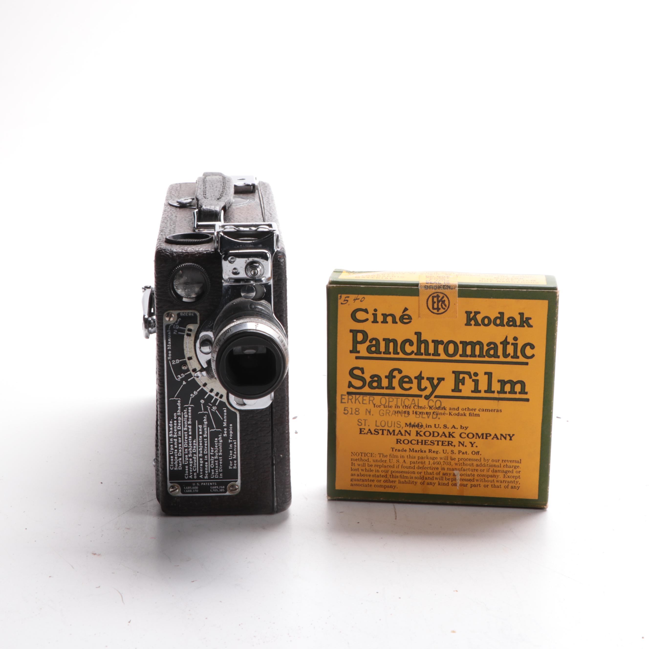 Ciné-Kodak Model K Movie Camera in Fitted Case