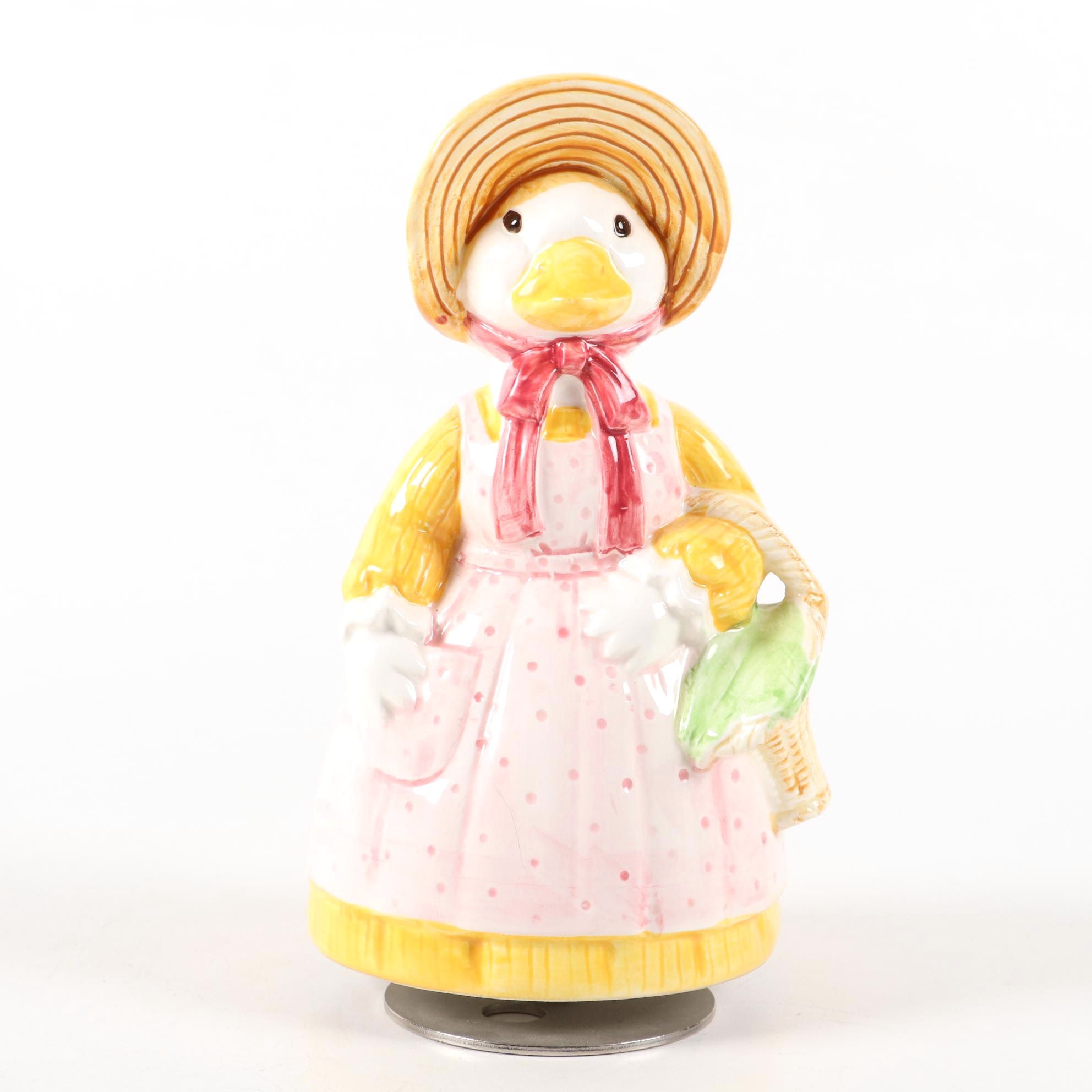 Sankyo Hand-Painted Duck Music Box