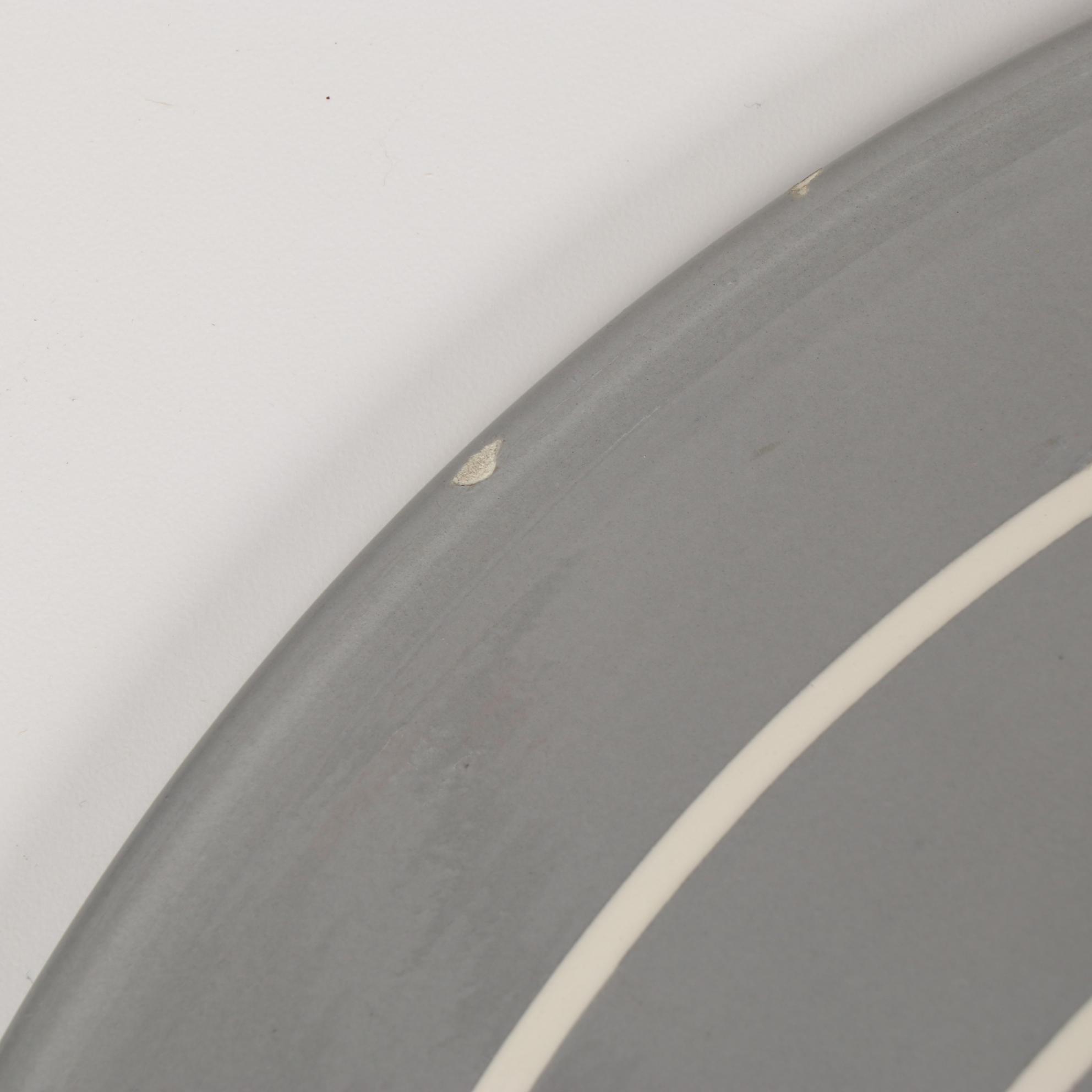 Michael Duvall Post-Modern Geometric Ceramic Centerpiece Bowl, 1985