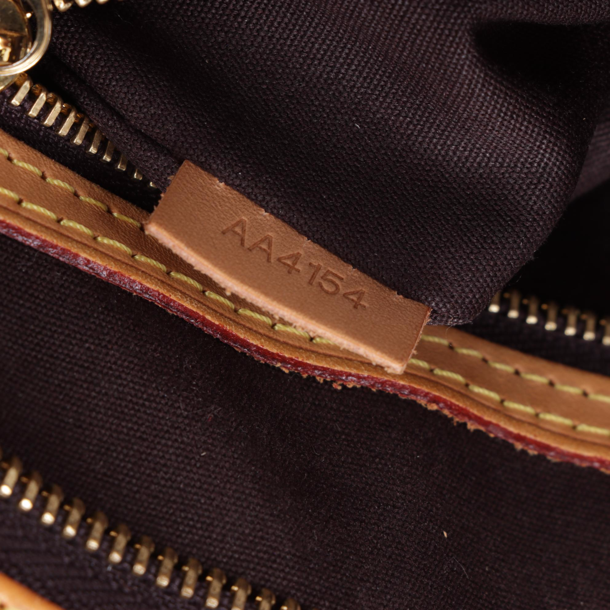 Louis Vuitton Brea MM Tote Bag in Amarante Monogram Vernis Leather