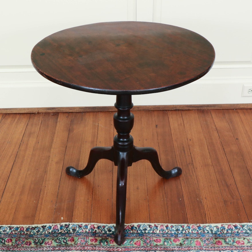 George III Mahogany Tripod Table