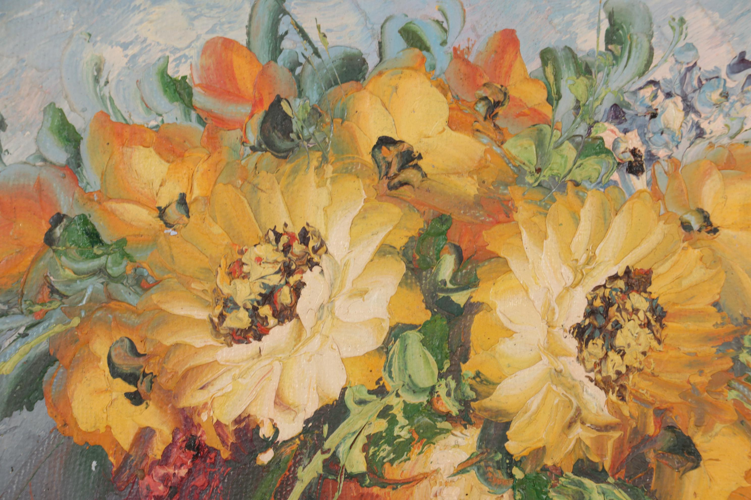 Miniature Oil Paintings of Floral Still Life