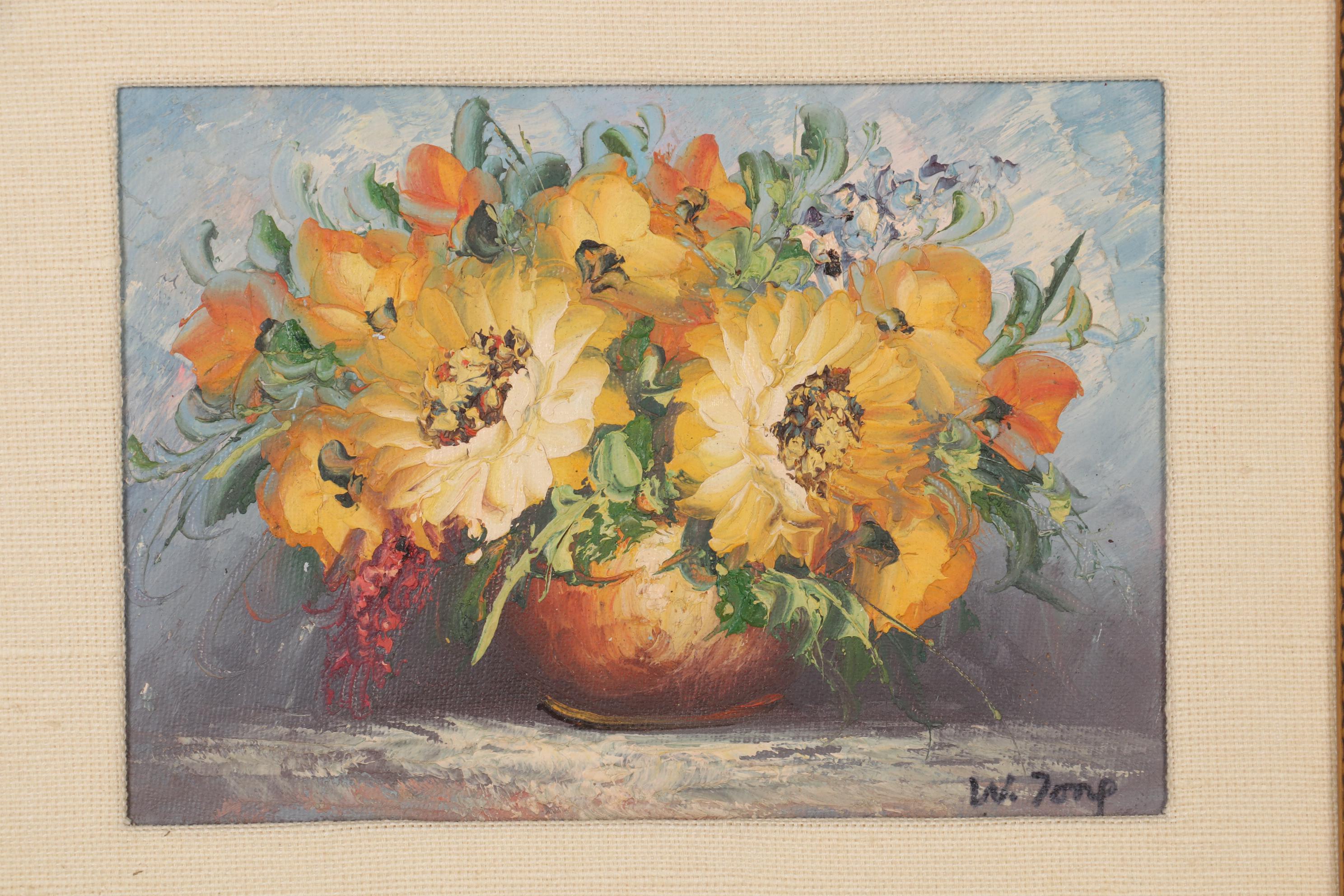 Miniature Oil Paintings of Floral Still Life