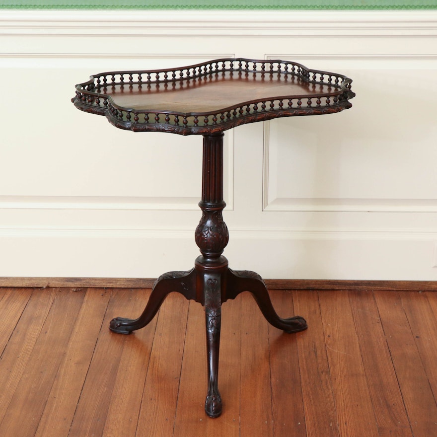 George III Style Mahogany Tripod Table