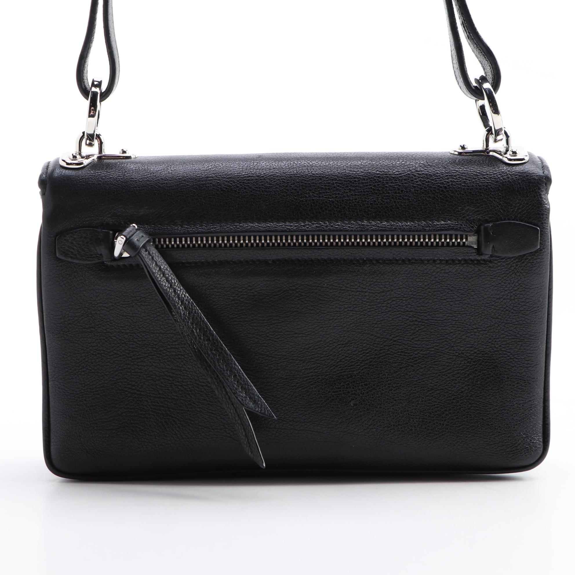 Prada Robot Flap Mixed Media Leather Shoulder Bag