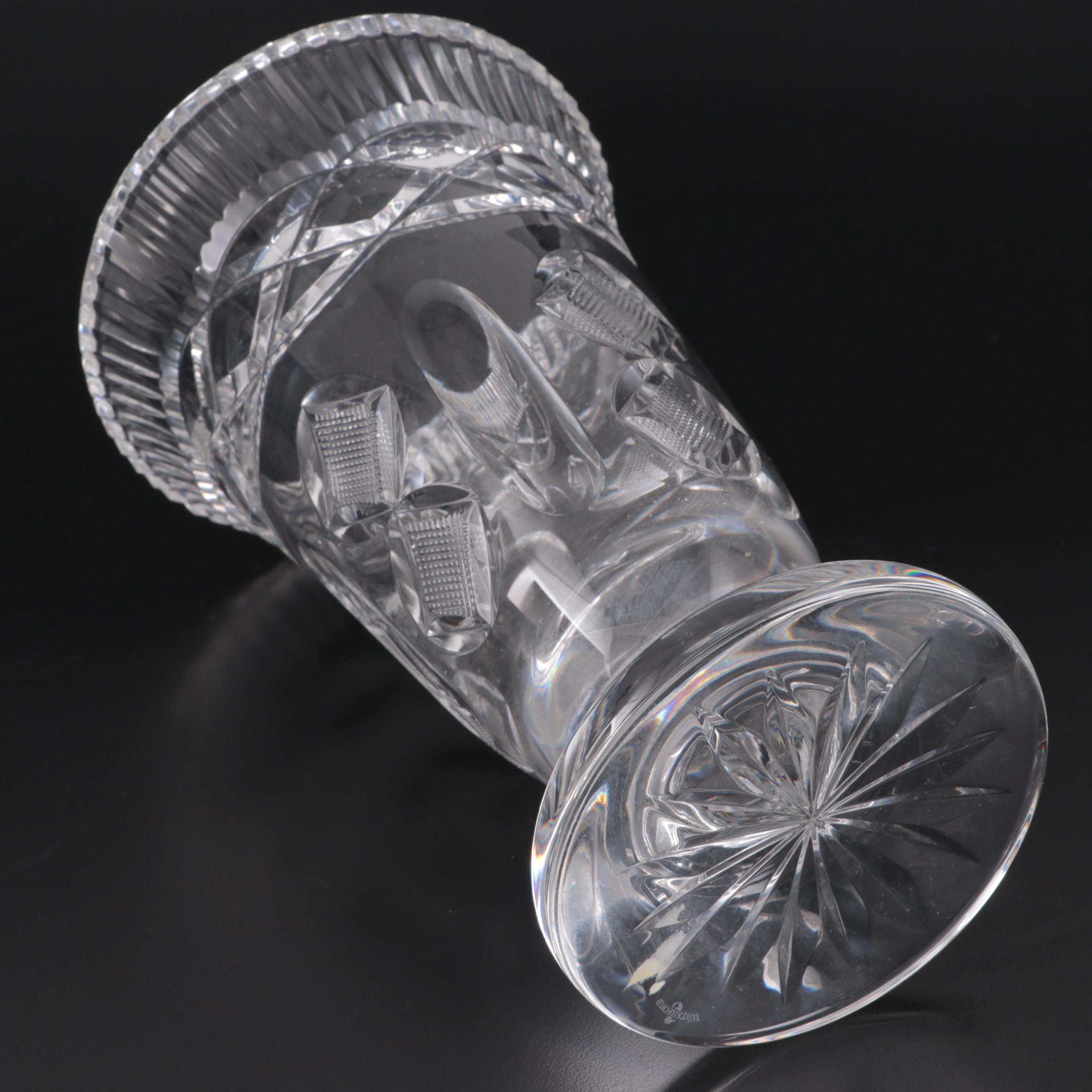 Waterford Crystal "Book of Kells" Collection Flower Vase with Original