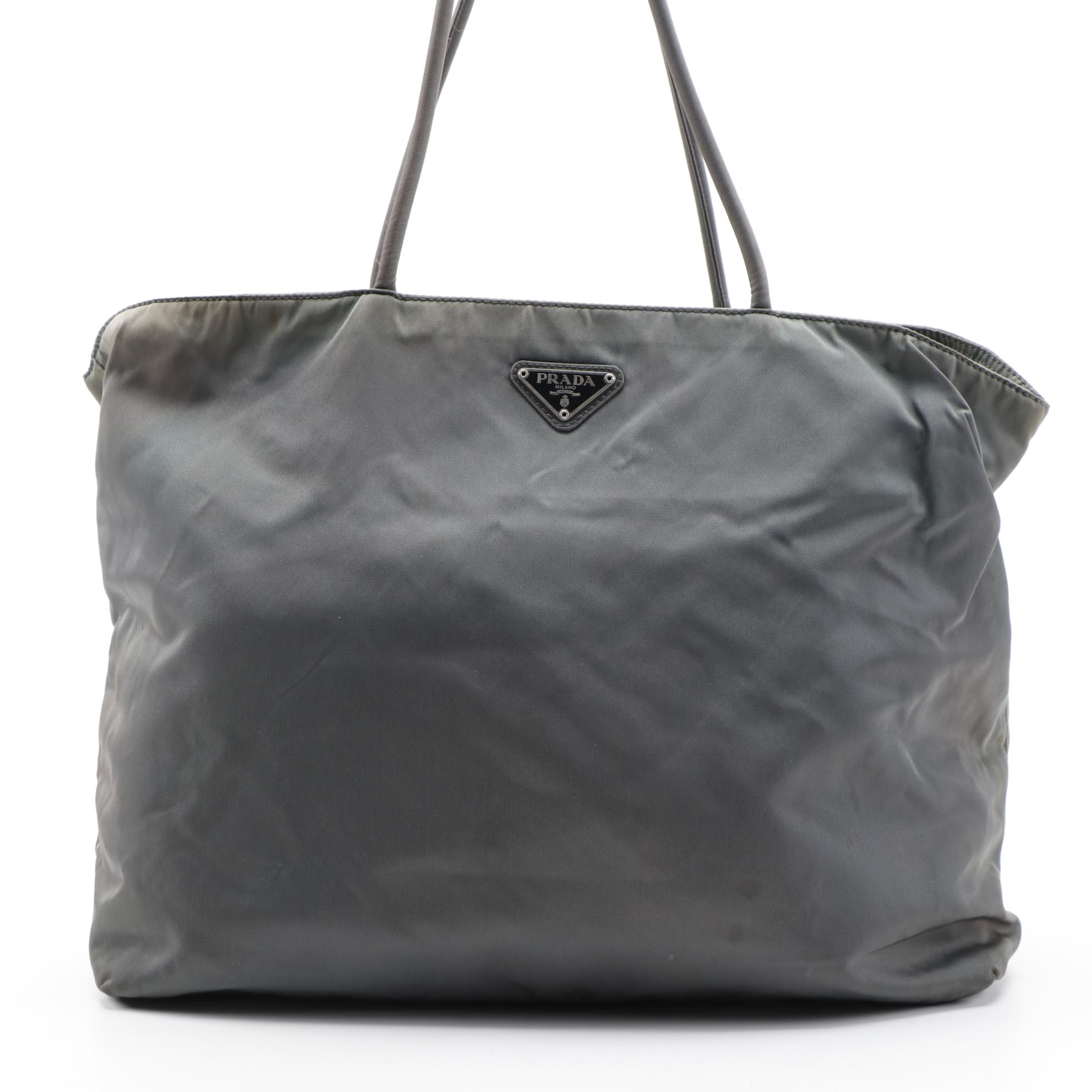 Prada City Tote Bag in Ardesia Tessuto Nylon