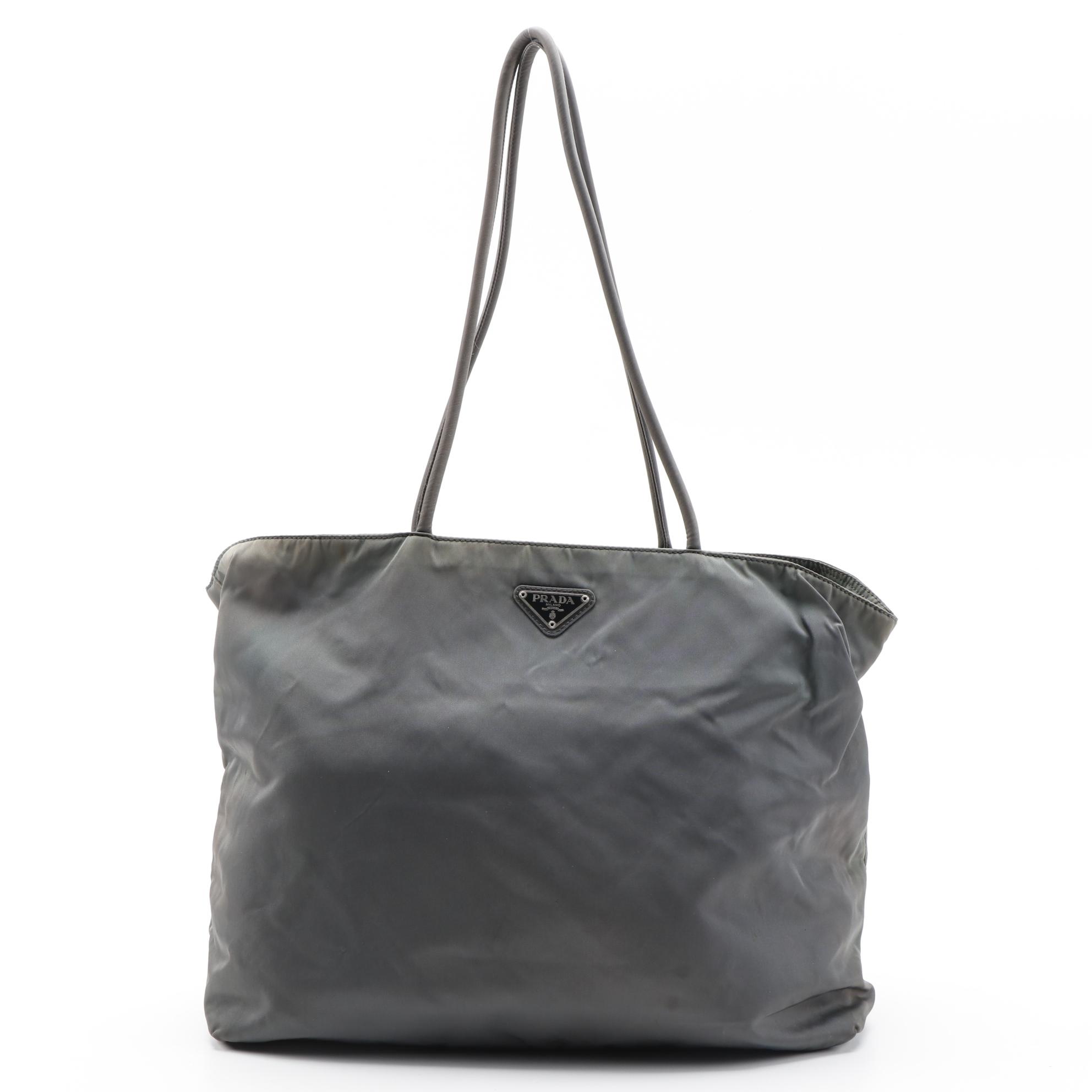 Prada City Tote Bag in Ardesia Tessuto Nylon