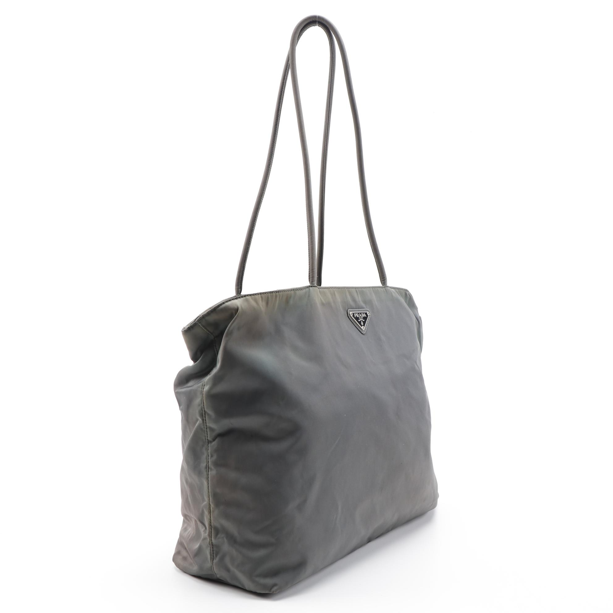 Prada City Tote Bag in Ardesia Tessuto Nylon