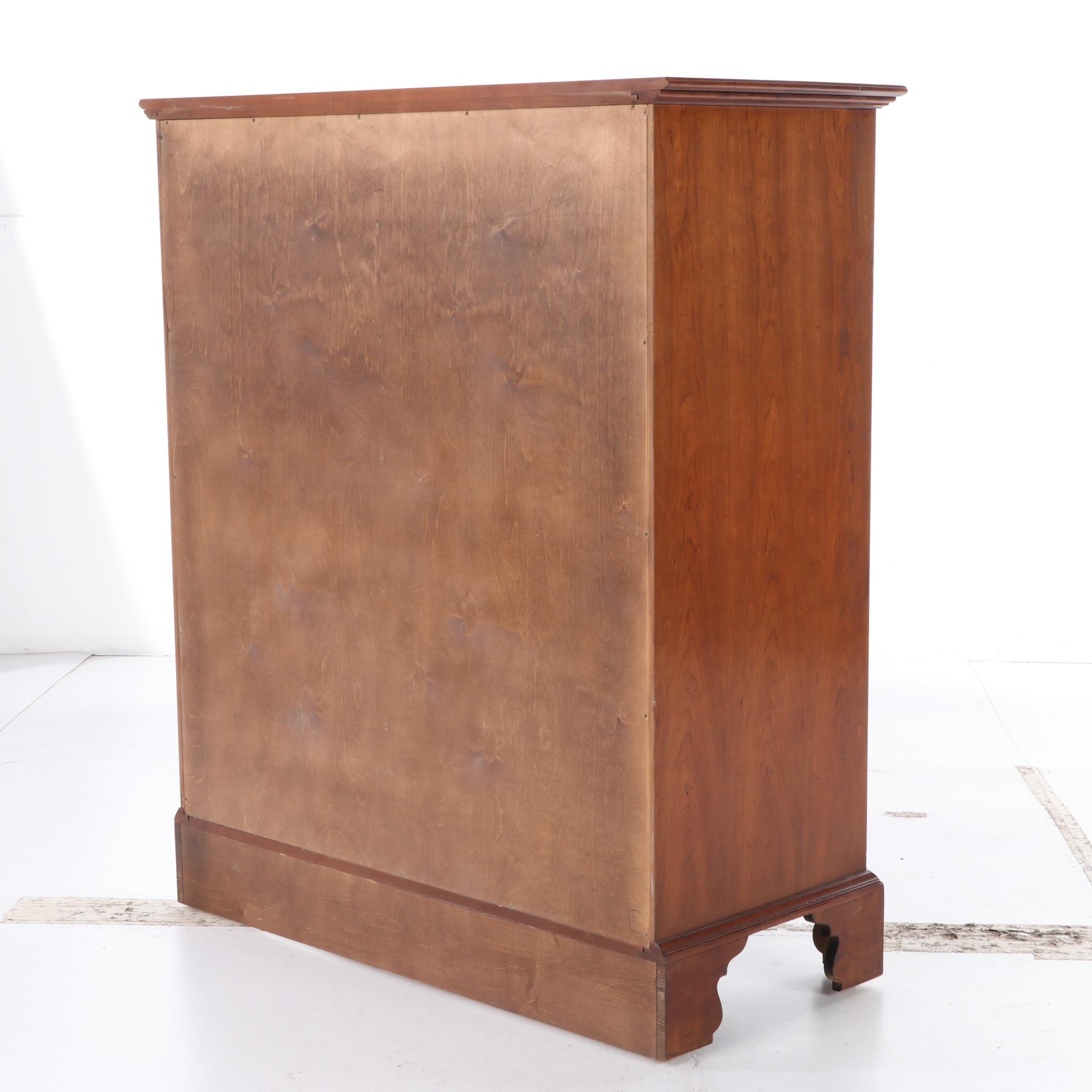Wright Table Company Chippendale Style Cherrywood Nine-Drawer Chest