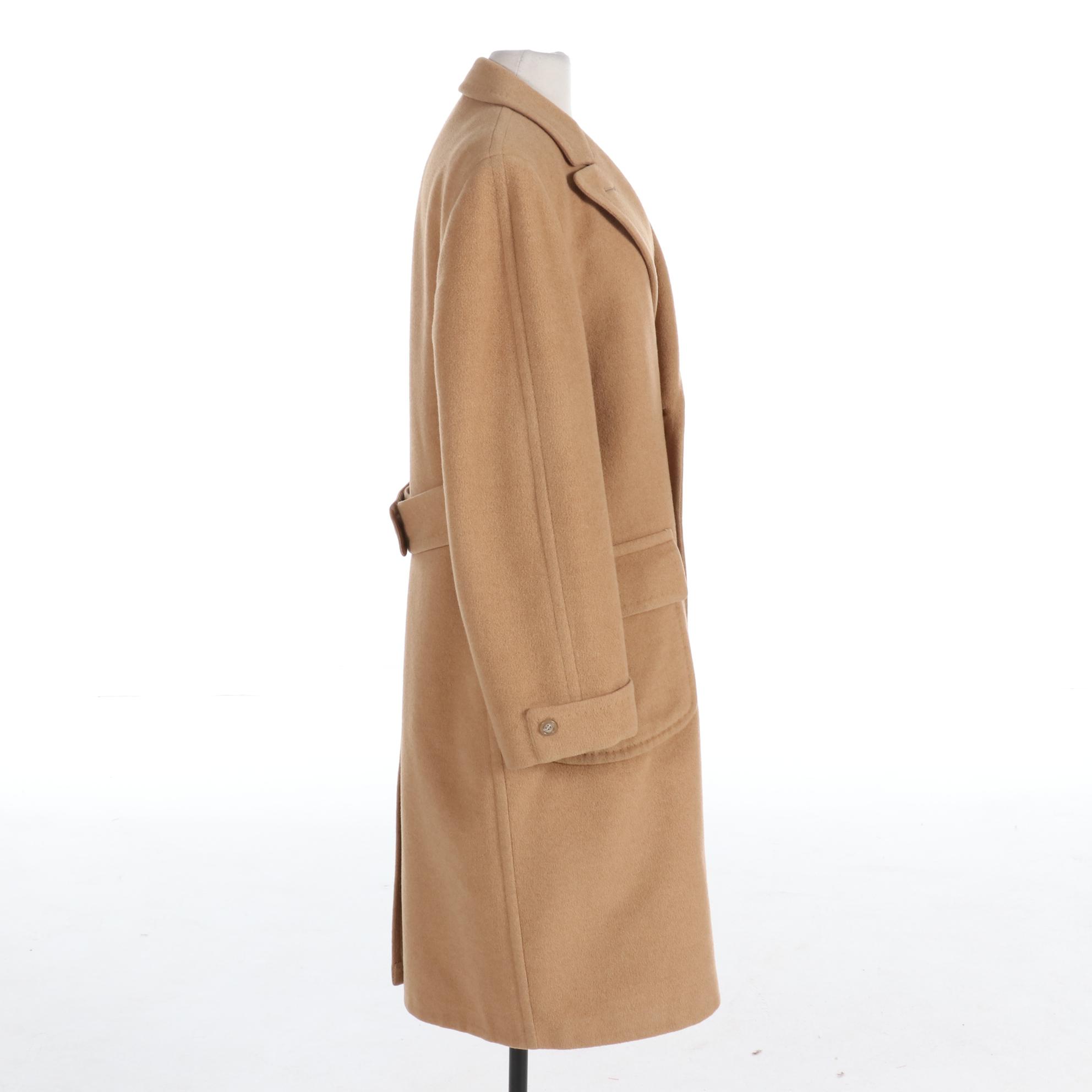Men's Gary McDonald for The Union Camel Hair and Wool Double-Breasted Overcoat