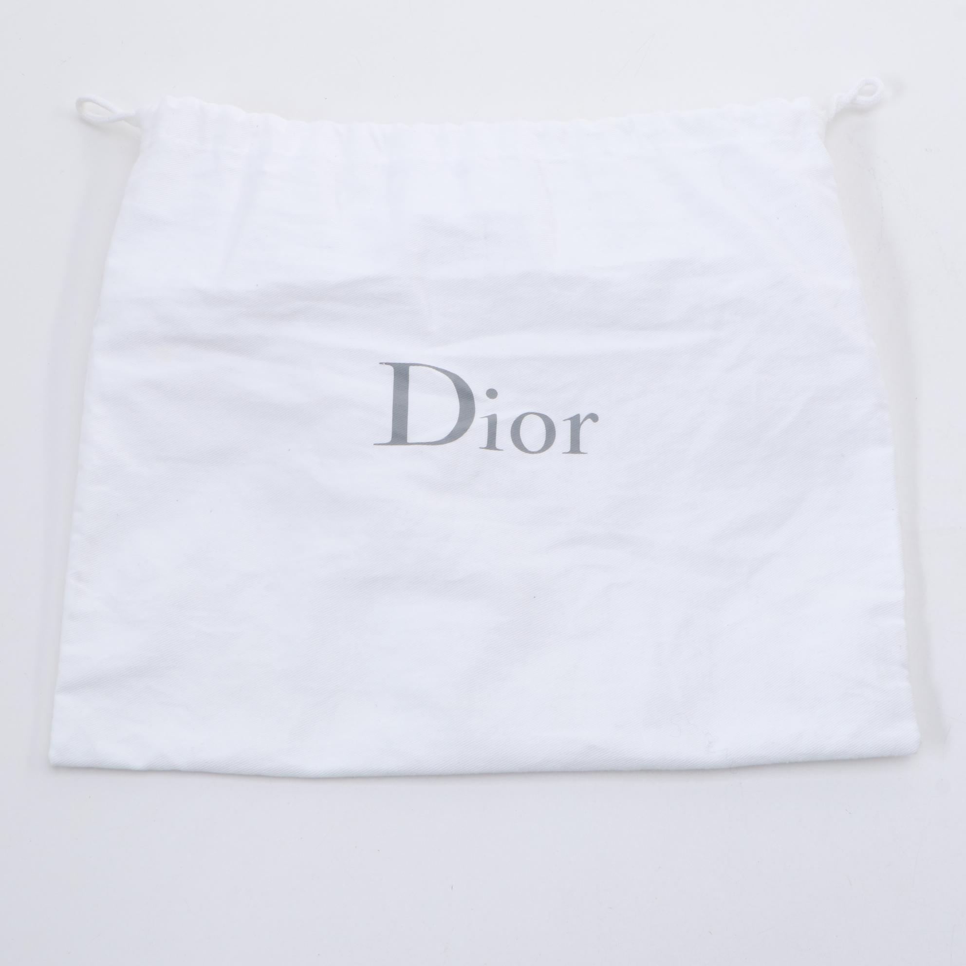 Christian Dior Addict Black Cannage Quilted Leather Bag with Bohemian Strap