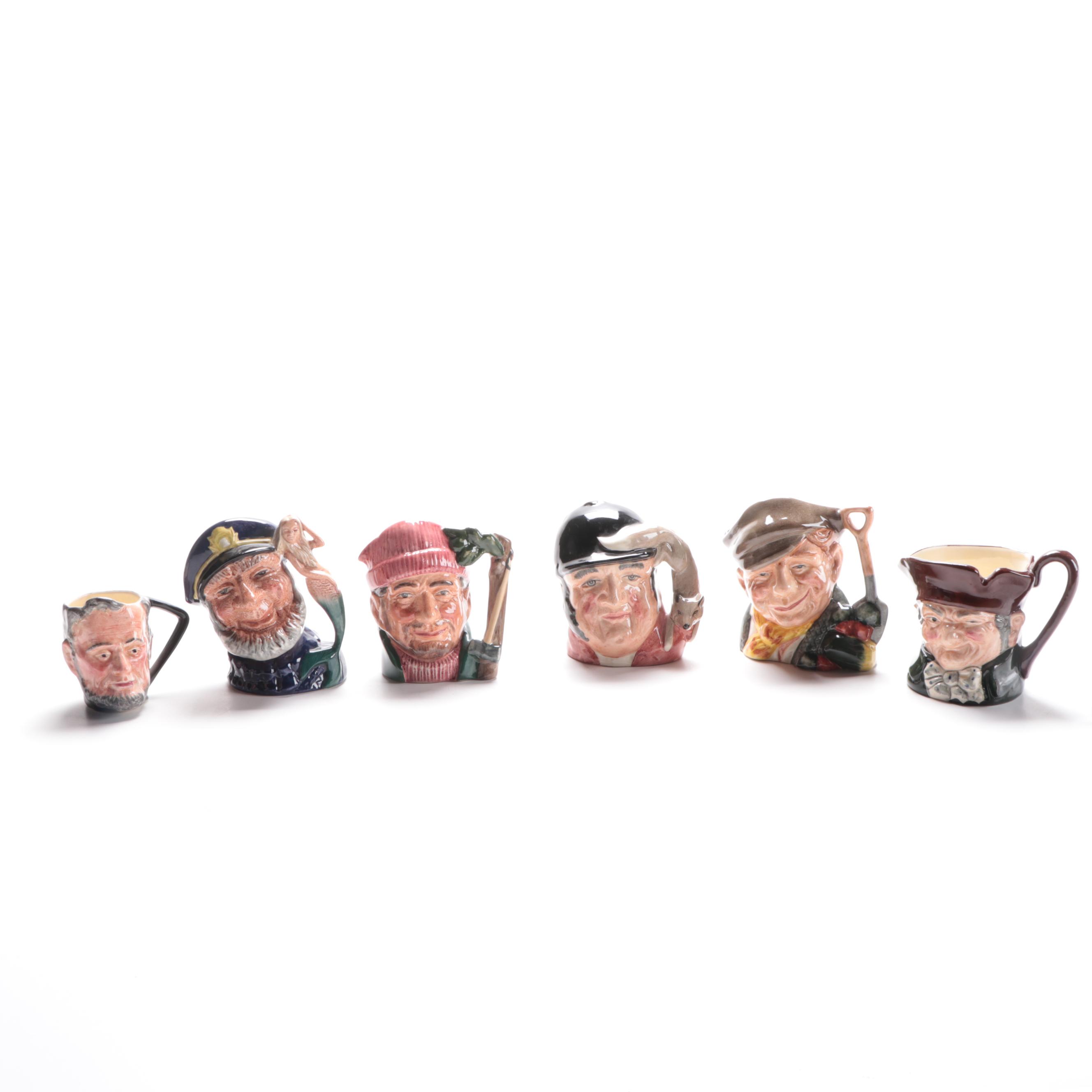Royal Doulton Character Toby Jugs Including "Old Salt,' and More, 1950s-1960s