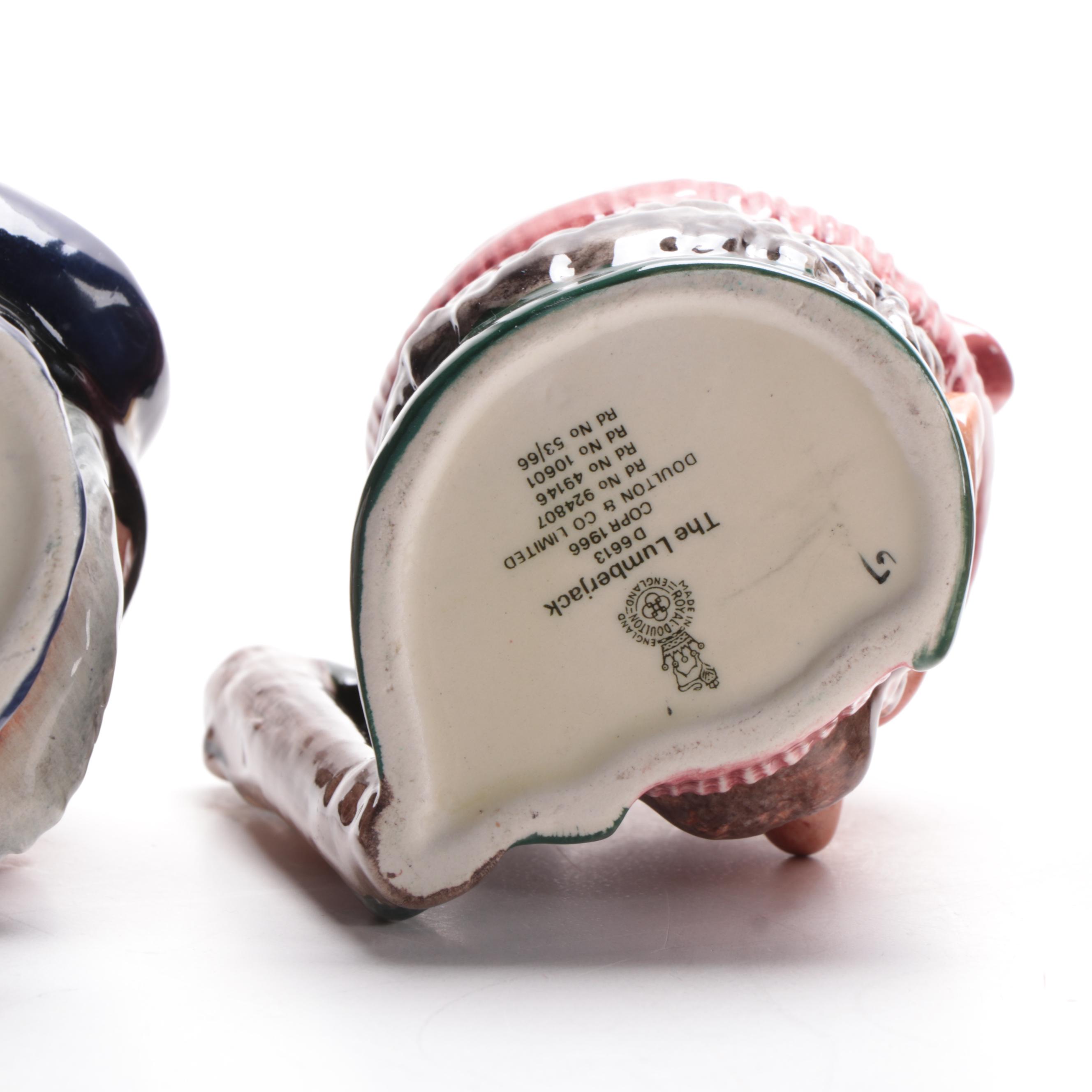 Royal Doulton Character Toby Jugs Including "Old Salt,' and More, 1950s-1960s