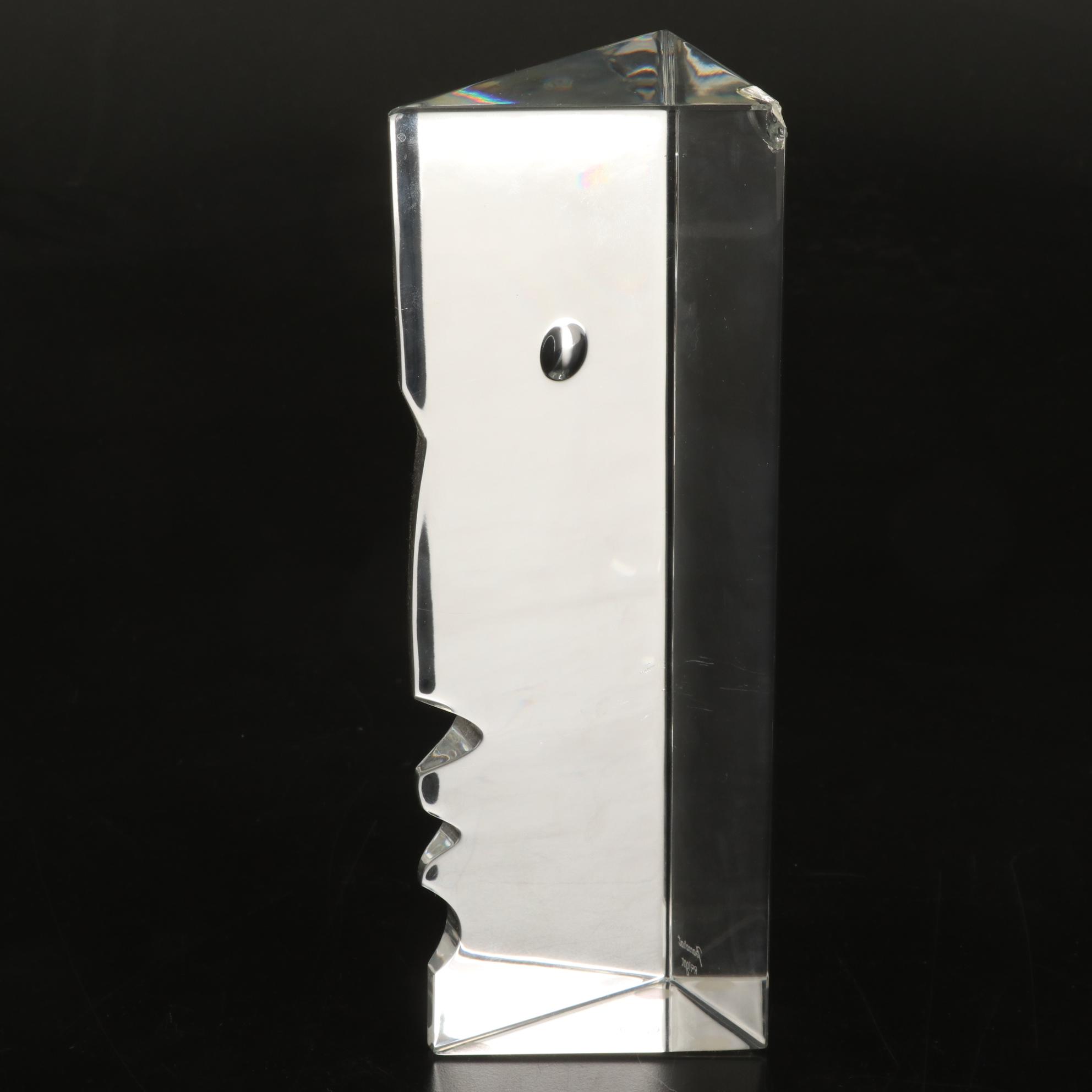 Richard Rigot for Baccarat Crystal "Encounter" Sculpture, Mid-Late 20th Century