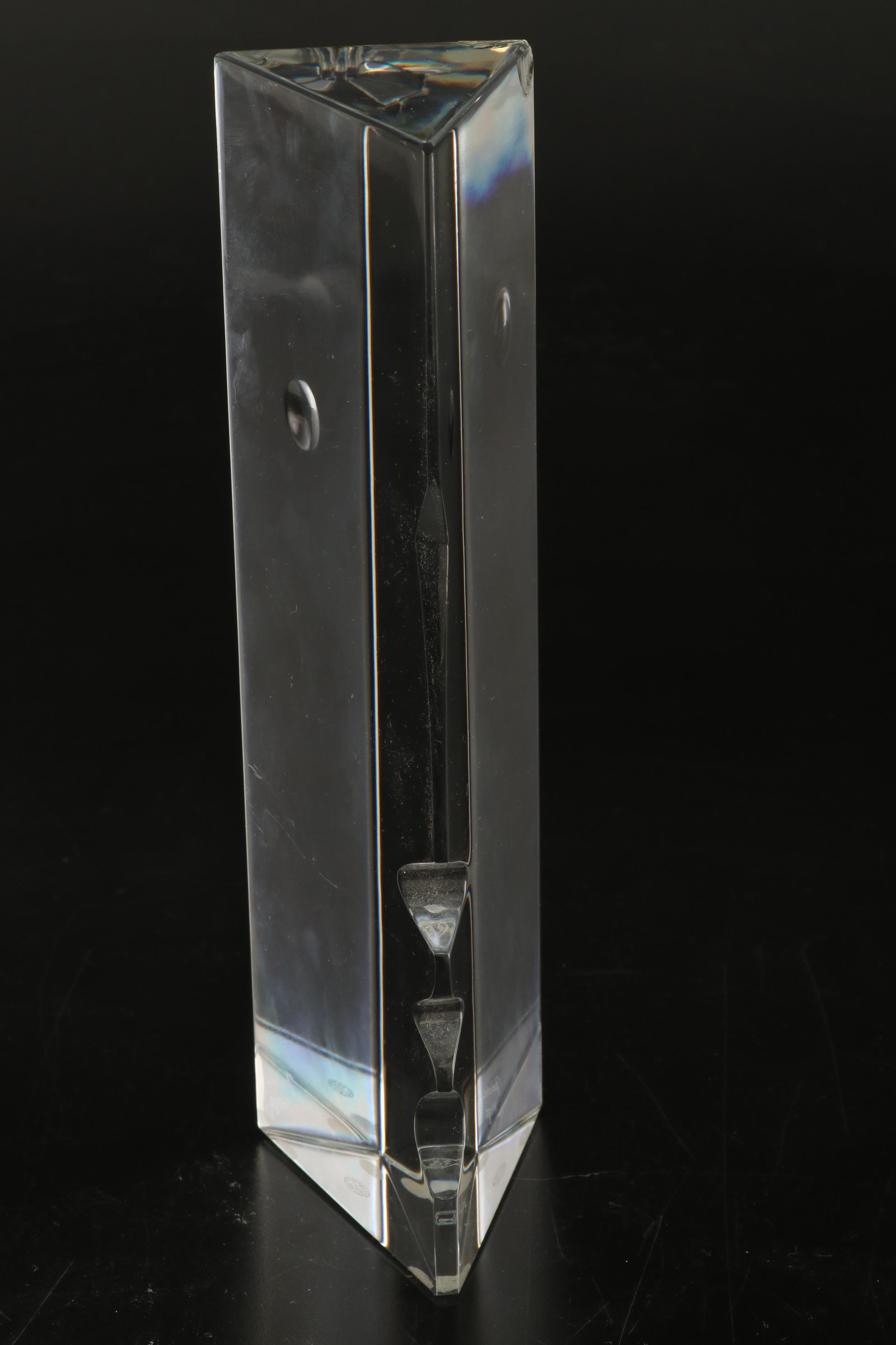 Richard Rigot for Baccarat Crystal "Encounter" Sculpture, Mid-Late 20th Century