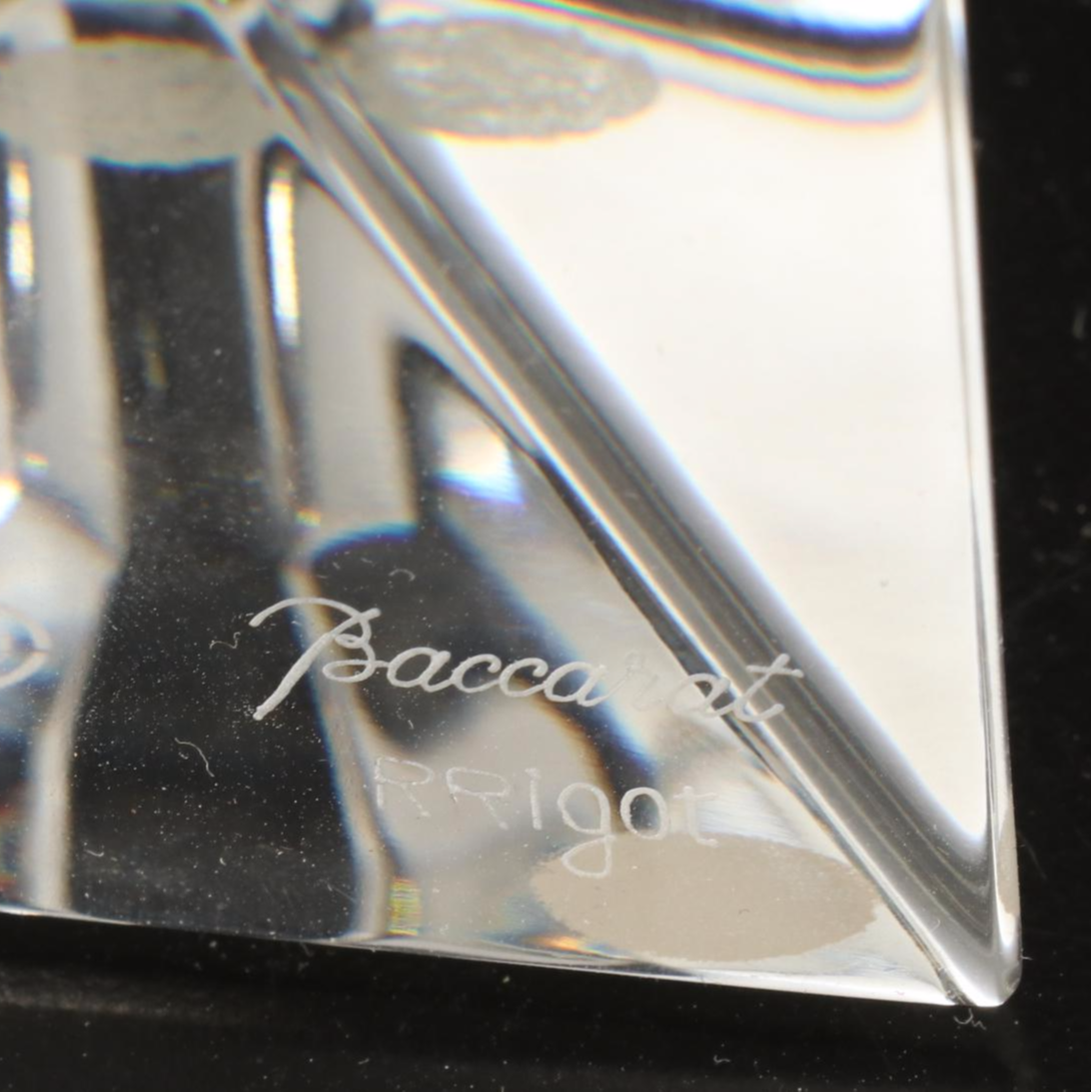 Richard Rigot for Baccarat Crystal "Encounter" Sculpture, Mid-Late 20th Century