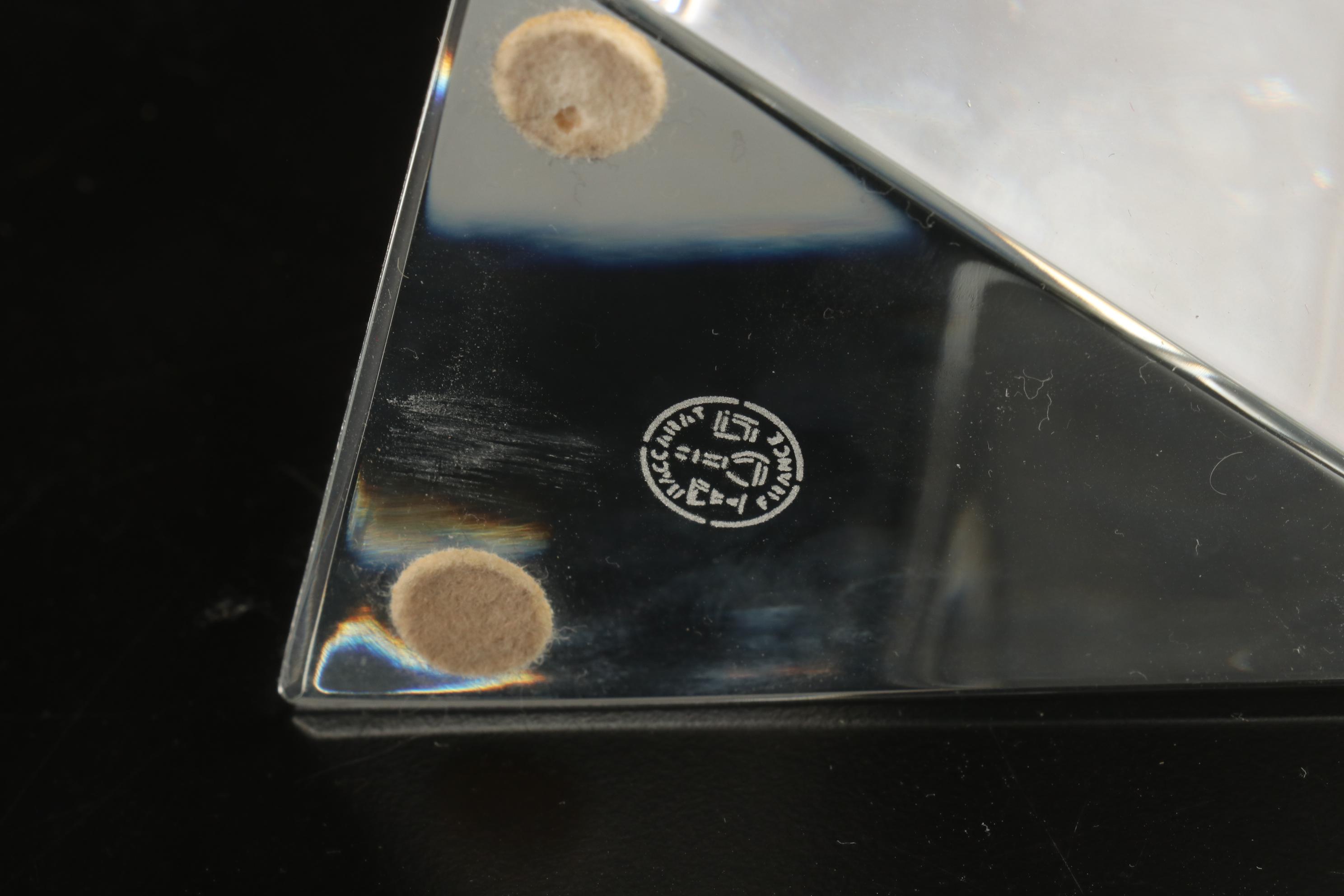 Richard Rigot for Baccarat Crystal "Encounter" Sculpture, Mid-Late 20th Century