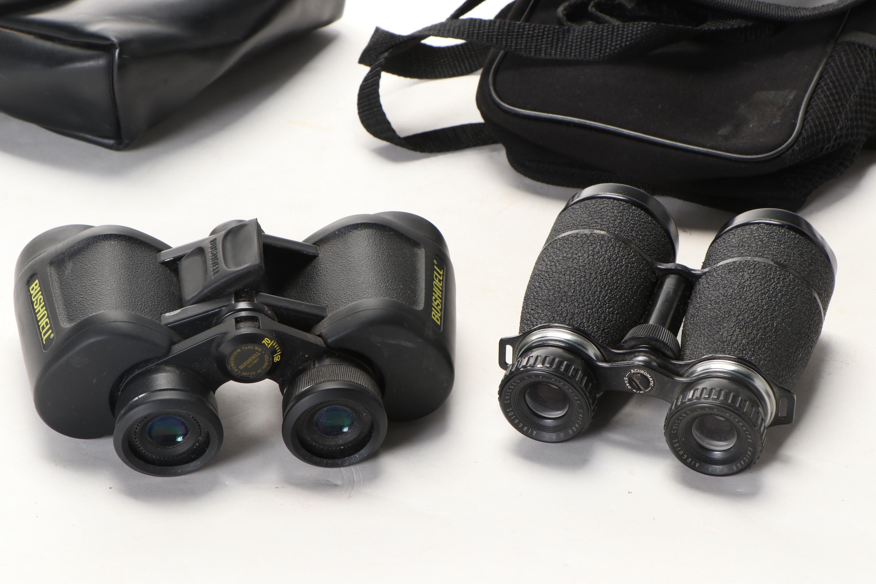 Bushnell, Fujinon, Kalimar, Redhead, and Other Binoculars, Mid to Late 20th C