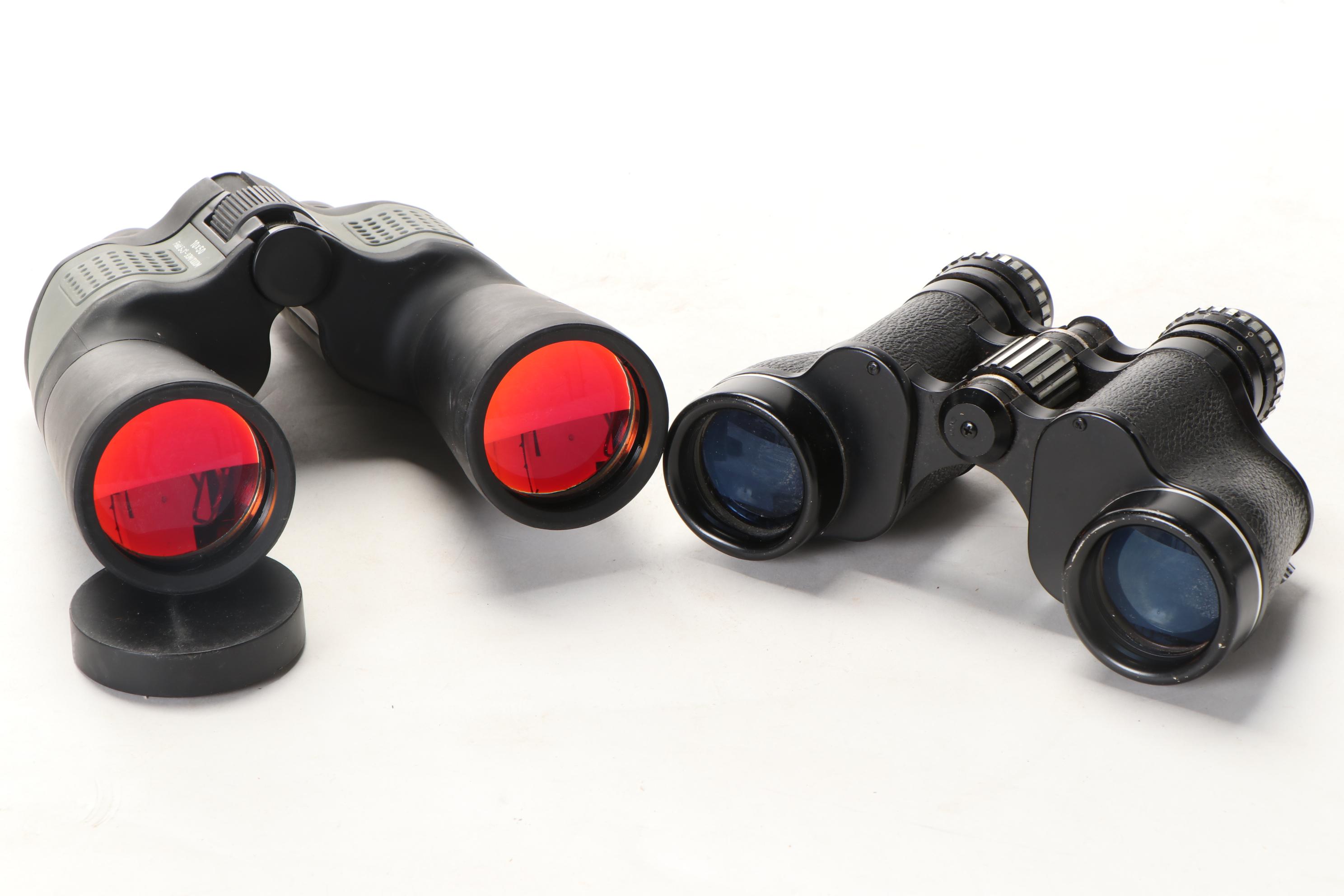 Bushnell, Fujinon, Kalimar, Redhead, and Other Binoculars, Mid to Late 20th C