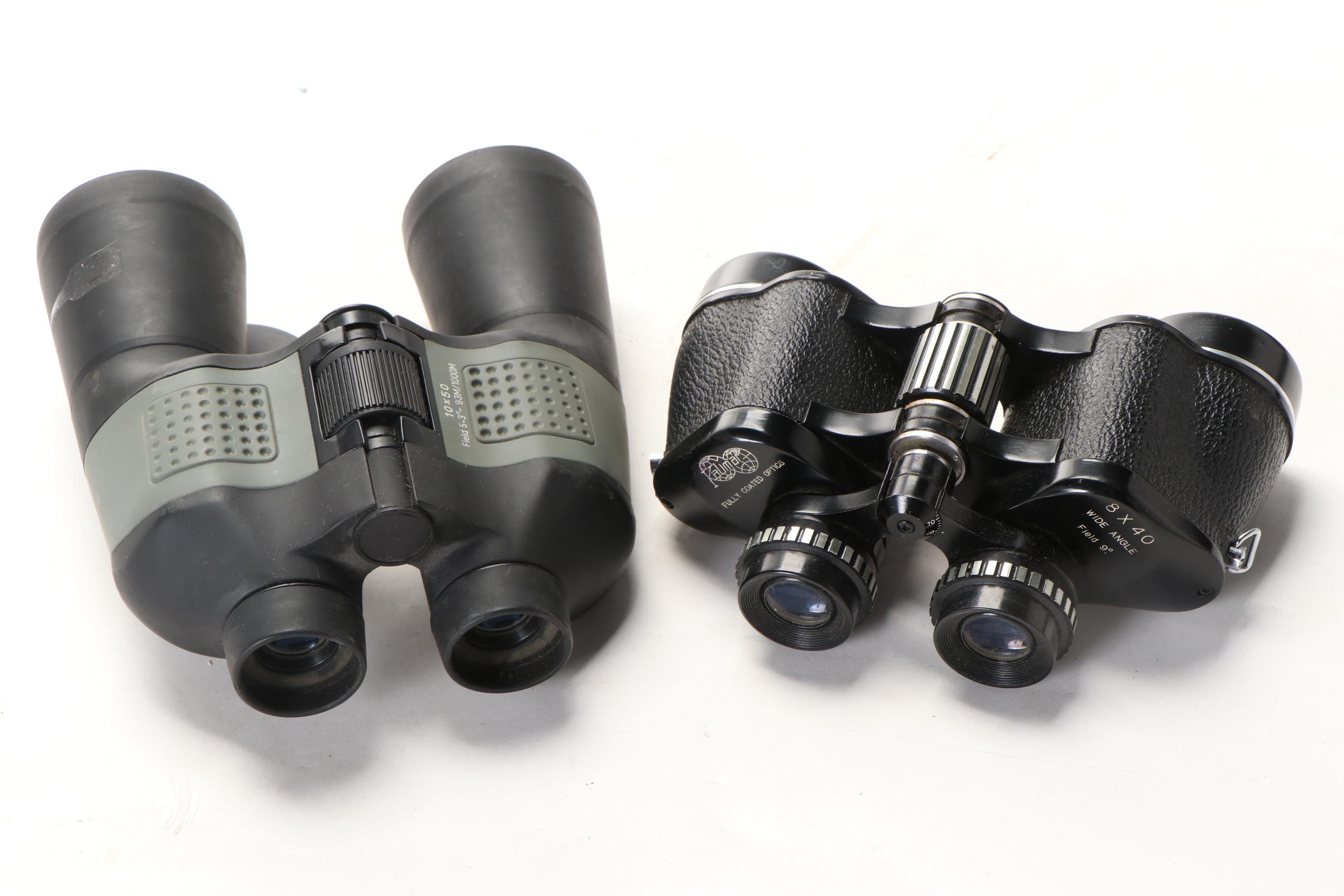 Bushnell, Fujinon, Kalimar, Redhead, and Other Binoculars, Mid to Late 20th C