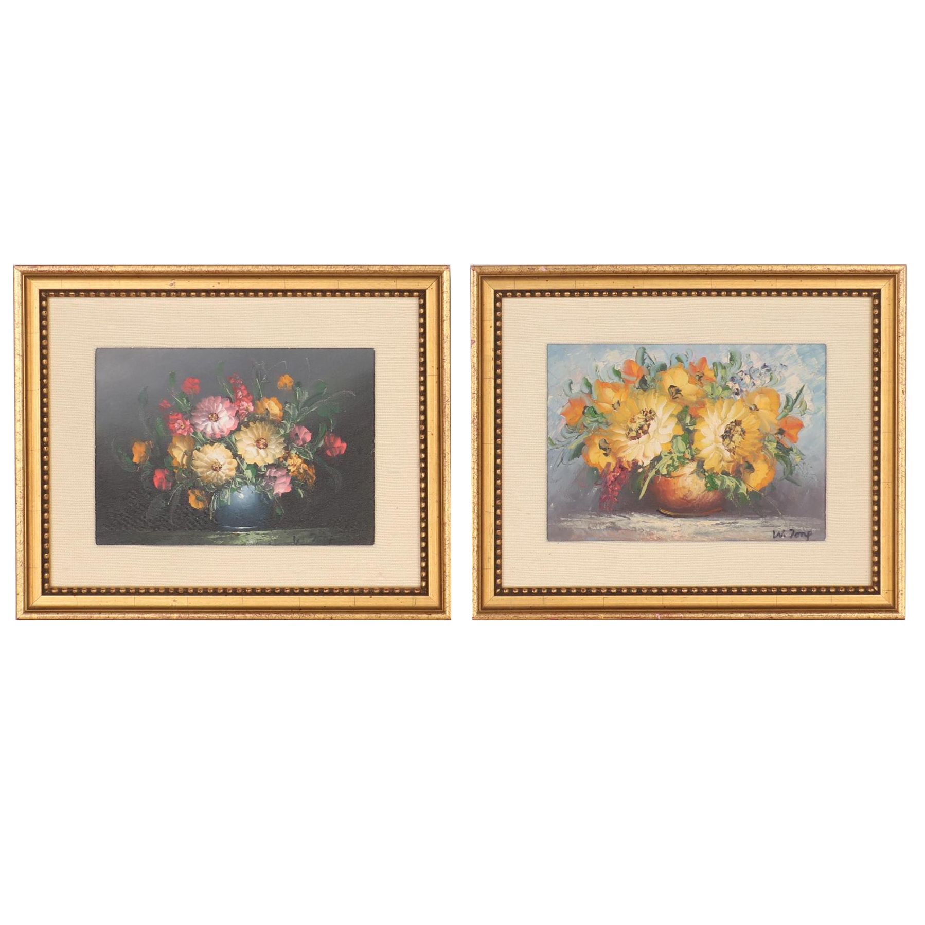 Miniature Oil Paintings of Floral Still Life