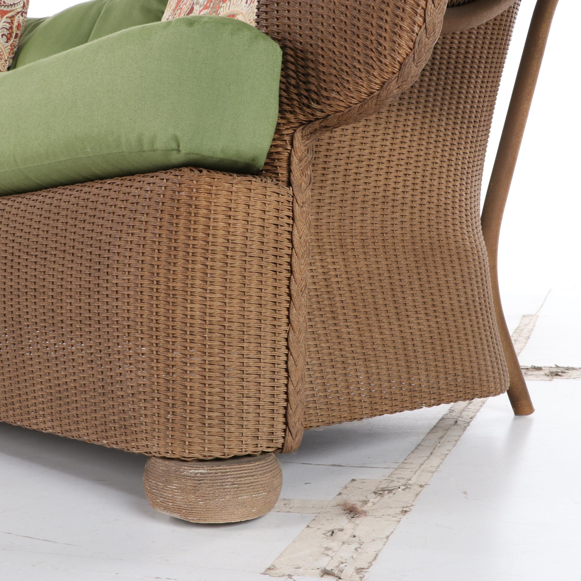 Lloyd Loom by LLoyd Flanders Wicker Wicker Patio Loveseat