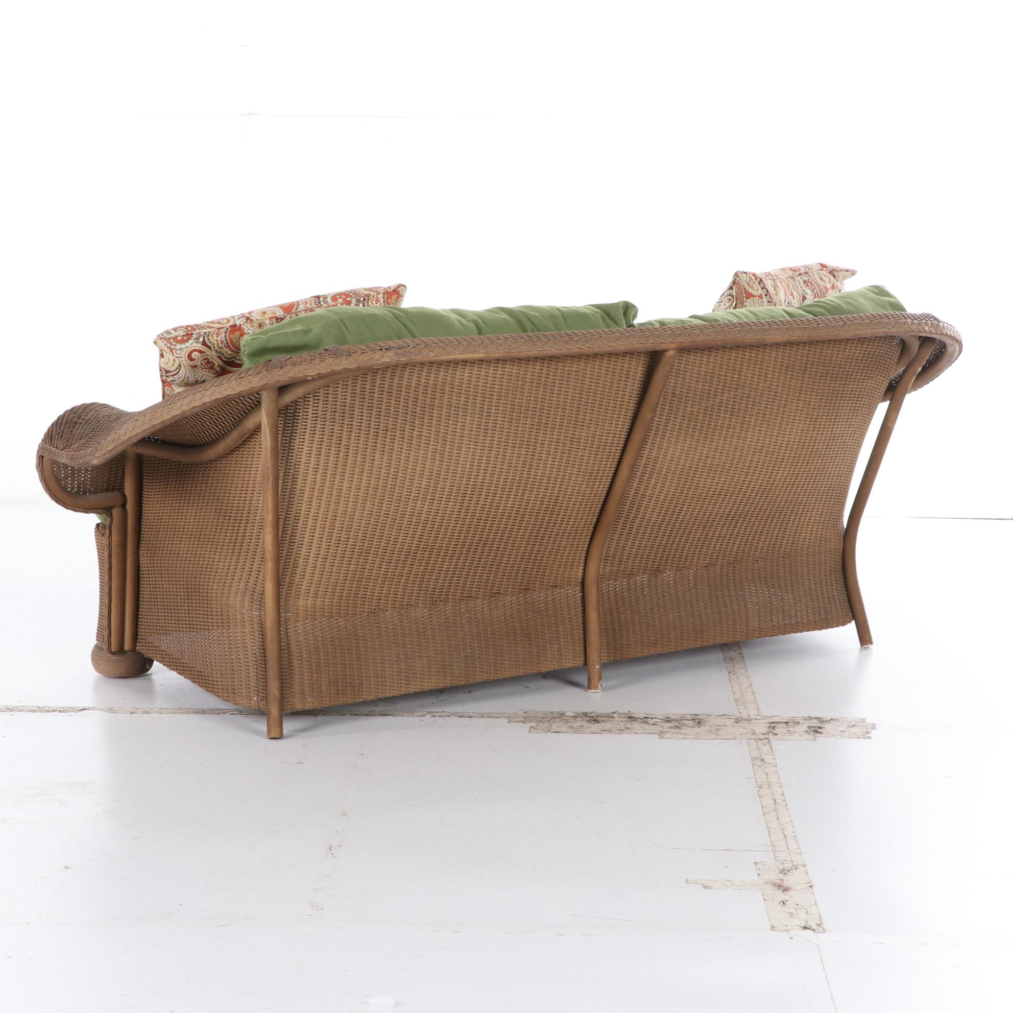 Lloyd Loom by LLoyd Flanders Wicker Wicker Patio Loveseat