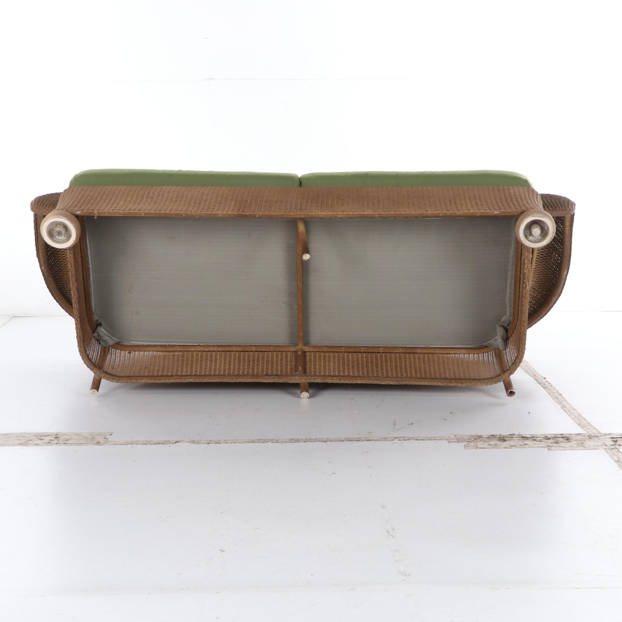 Lloyd Loom by LLoyd Flanders Wicker Wicker Patio Loveseat