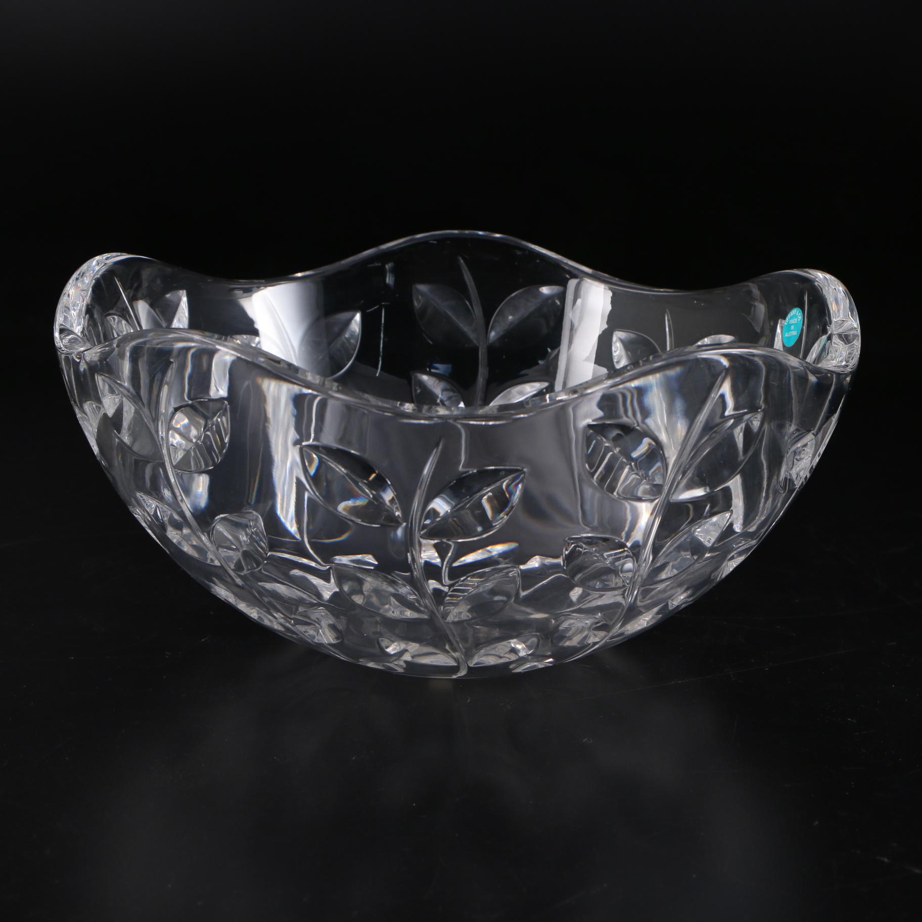 Riedel for Tiffany & Co. Crystal Vining Floral Bowl